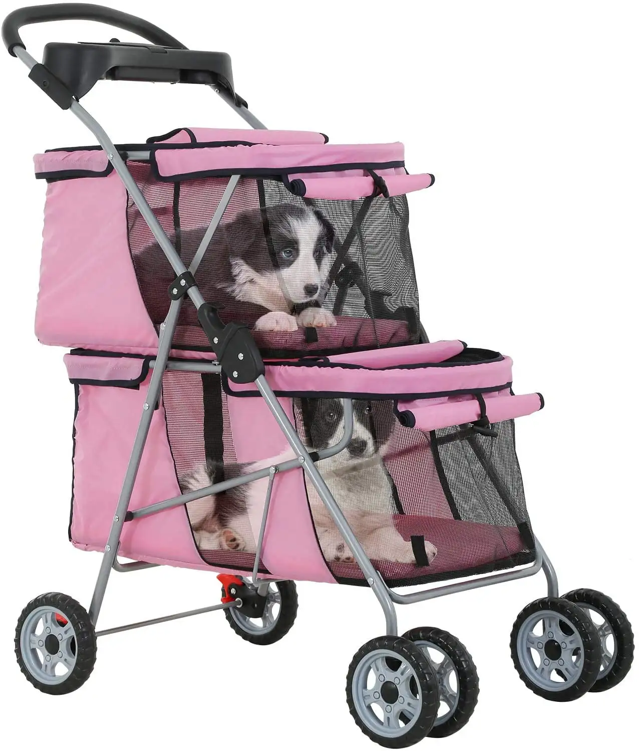 BestPet Dog Stroller Cat Stroller Pet Carriers Bag Jogger Stroller for Small Medium Dogs Cats