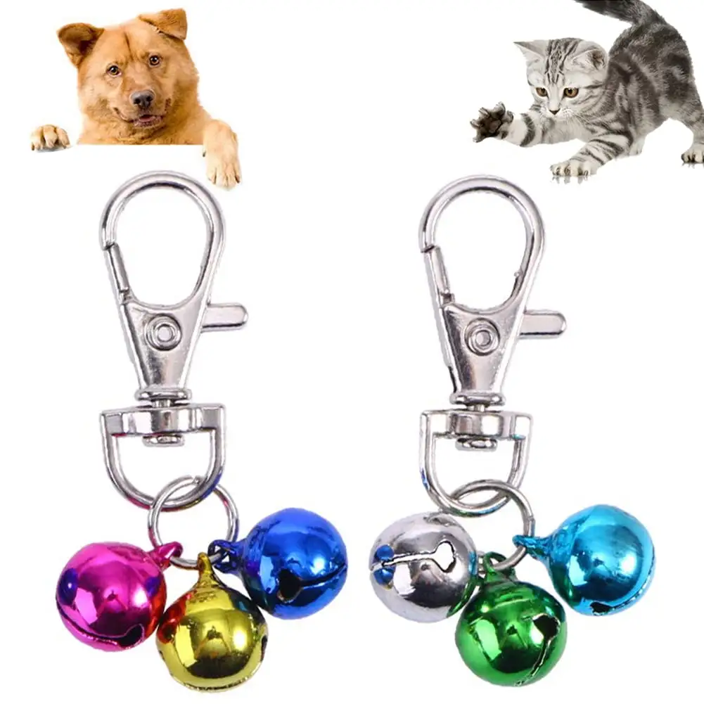 Besufy 1Pcs Dog Cat Collar Bells.Safety Dog Cat Puppy Collar Bells Buckle Hanging Pendant Decor Pet Supplies