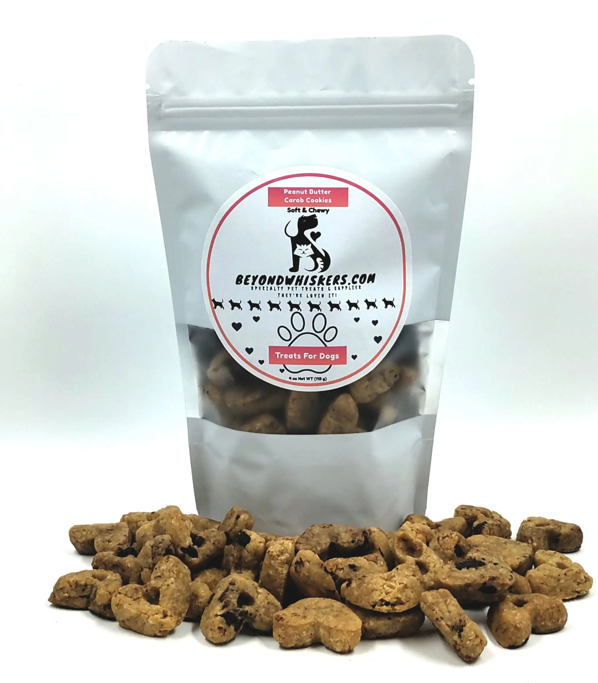 BeyondWhiskers Peanut Butter & Carob Cookie Dog treats