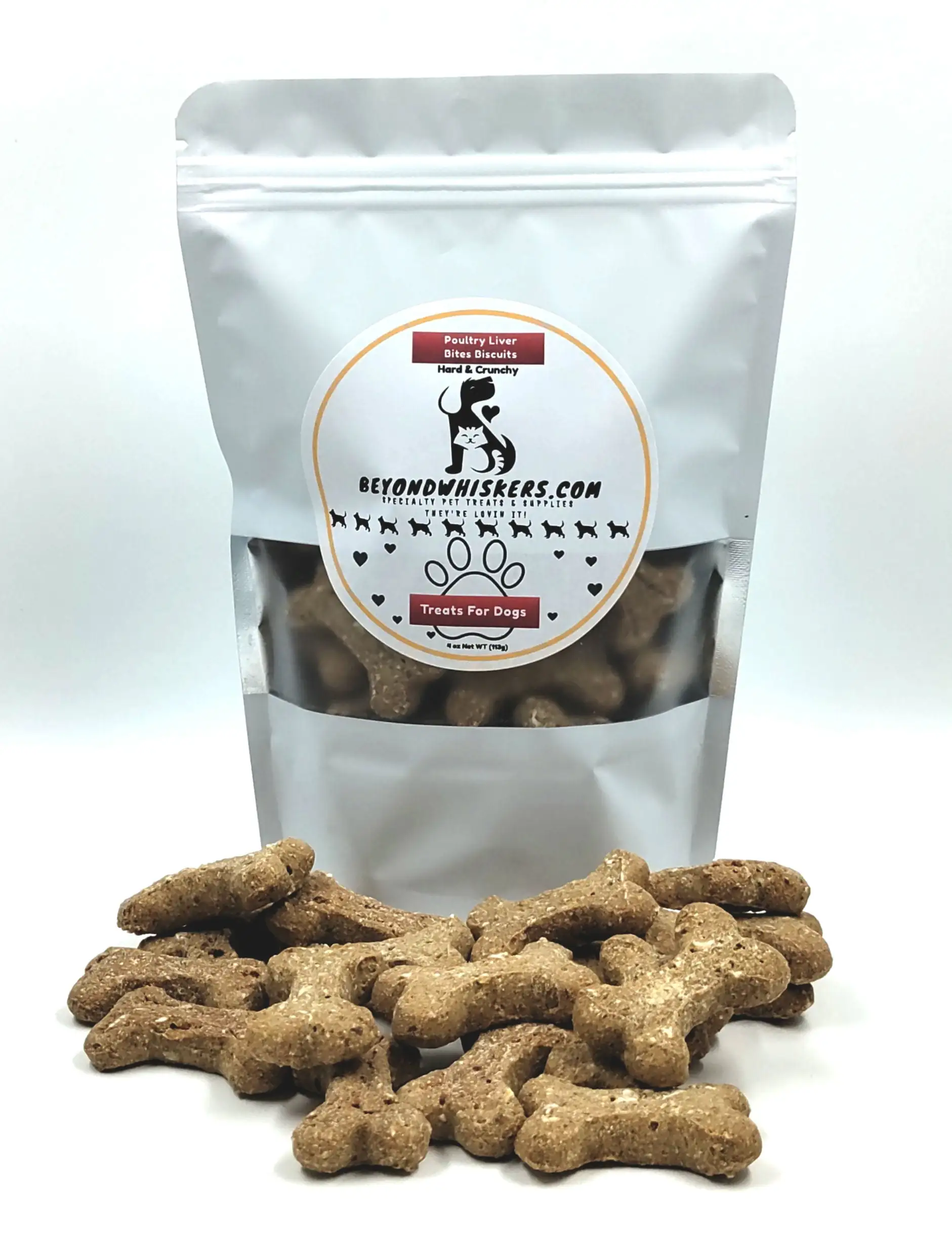 BeyondWhiskers Poultry liver Bites biscuits crunchy dog treats