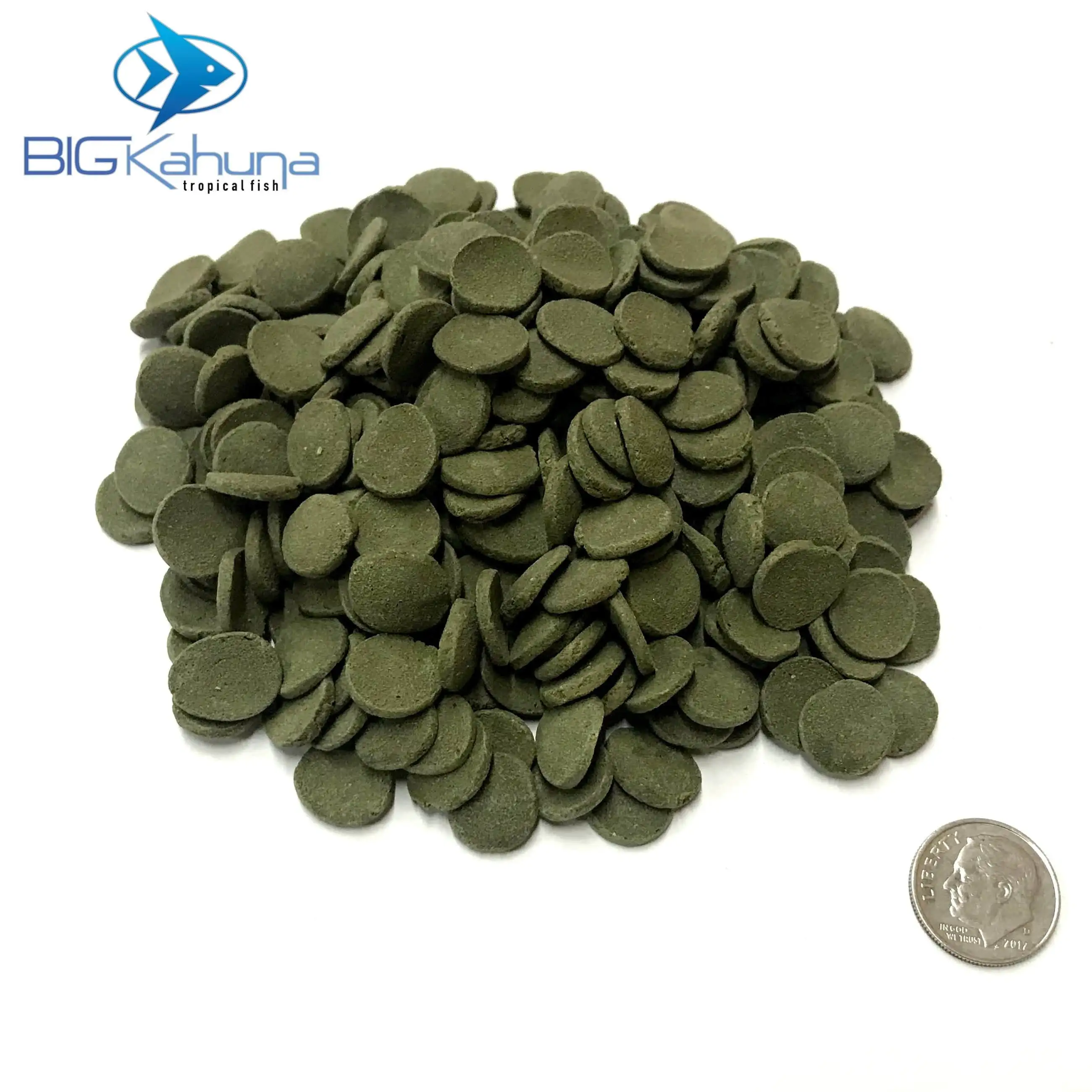 Big Kahuna Bulk Algae Wafer Spirulina Disk Small 12MM