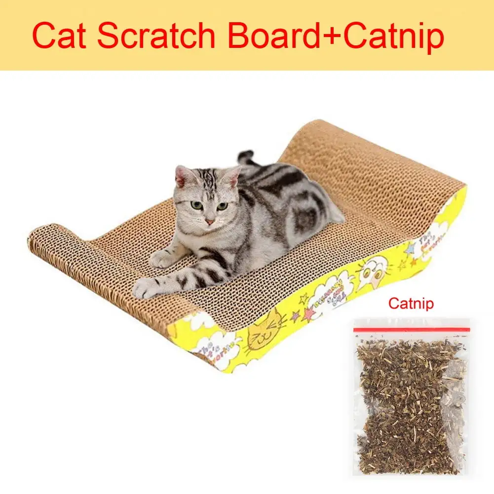 Binpure Cat Scratcher Cardboard Cat Scratch Pad with Premium Scratch Textures Design Durable Cat Scratching Pad Reversible