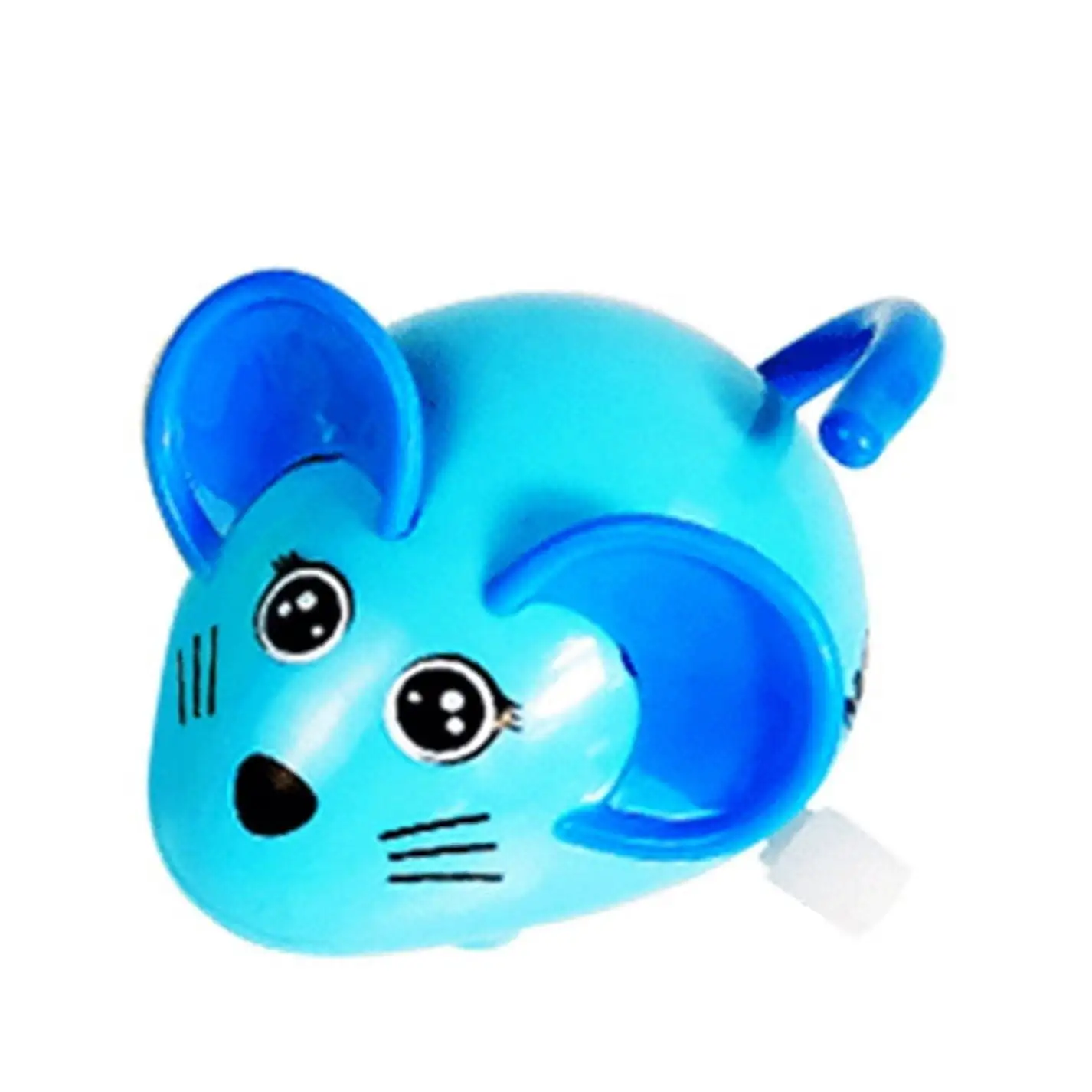 Biplut Pet Cats Kitten Cute Mouse Shape Clockwork Funny Jumping Playing Scratch Toy (Blue)