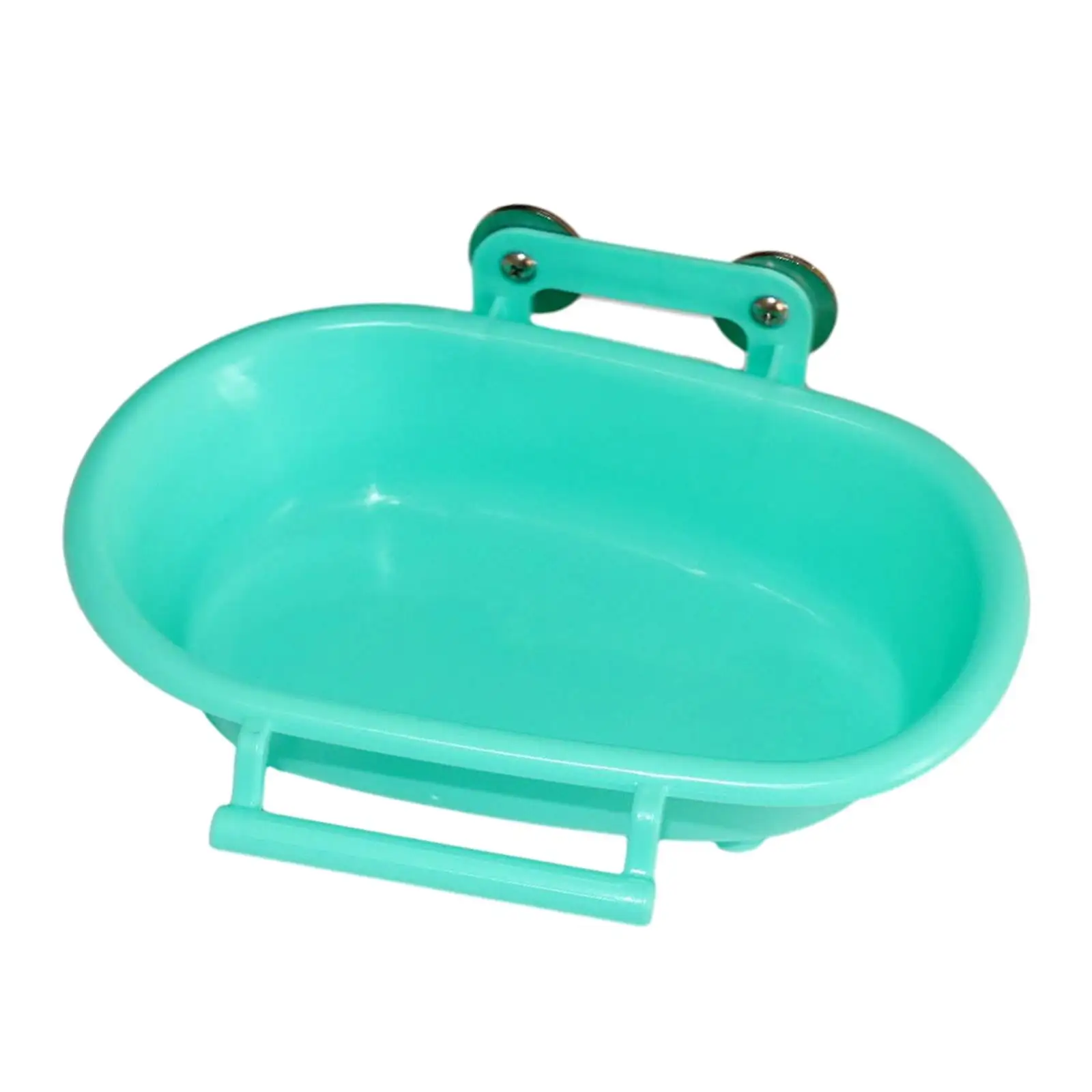 Bird Baths Tub Bowl Indoor Bath Supplies for Cockatiel Lovebird Small Birds green