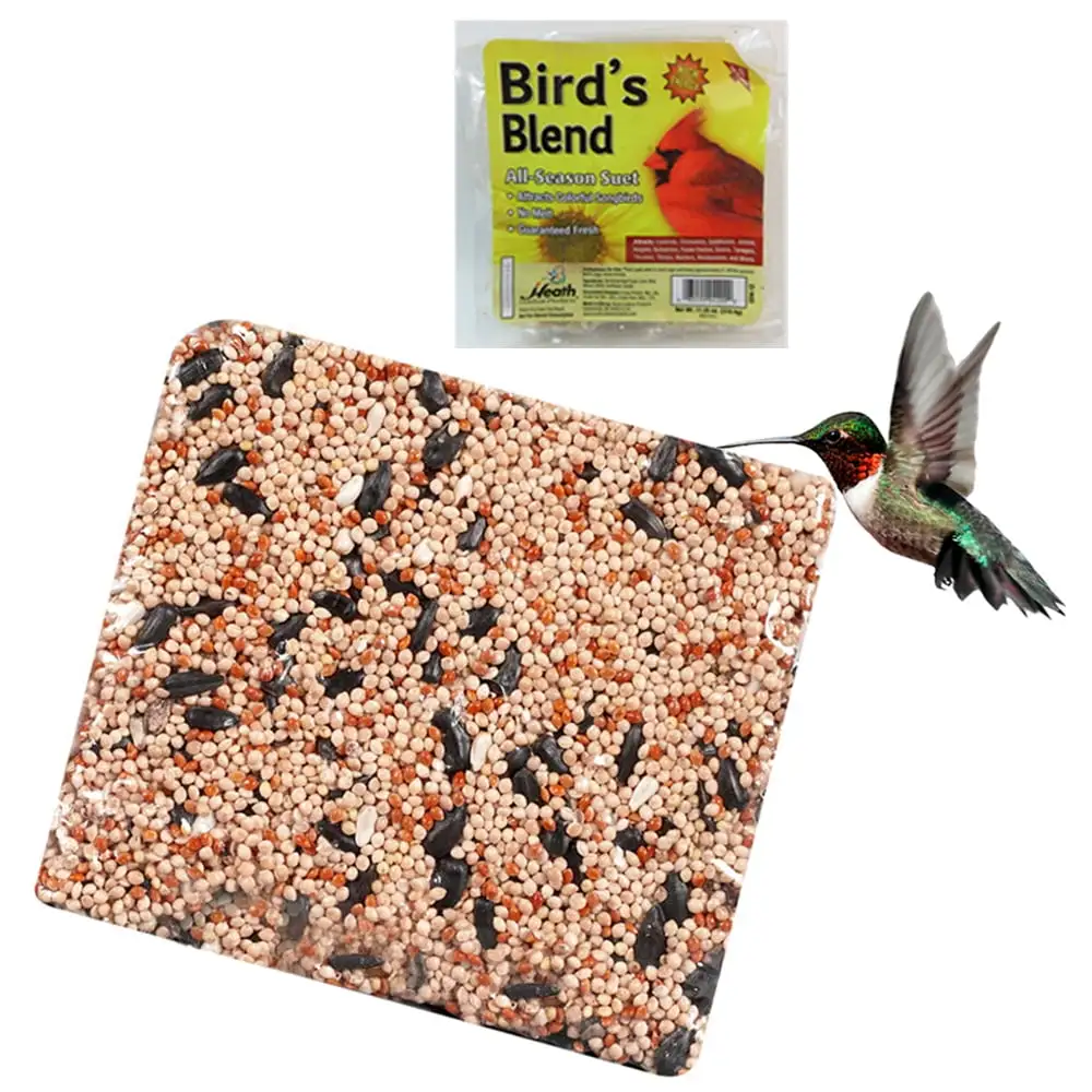 Bird's Blend All Season Suet Wild Bird Food Cake Treat 11.25 oz Heath Outdoor