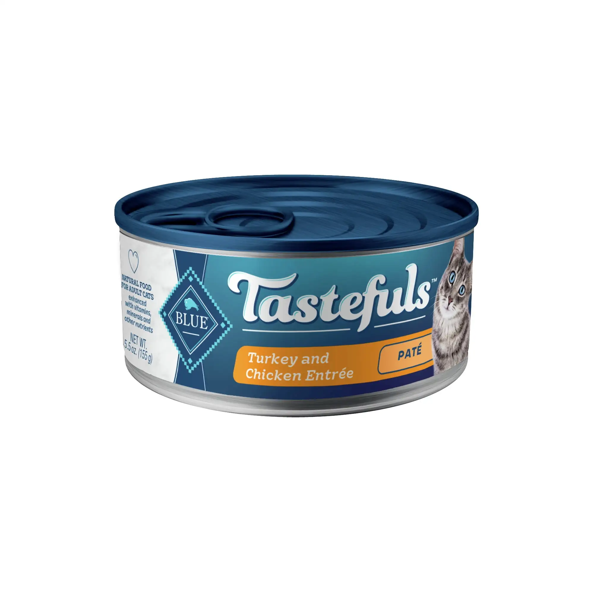 Blue Buffalo Tastefuls Natural Pate Wet Cat Food. Turkey & Chicken Entr??e 5.5-oz Can