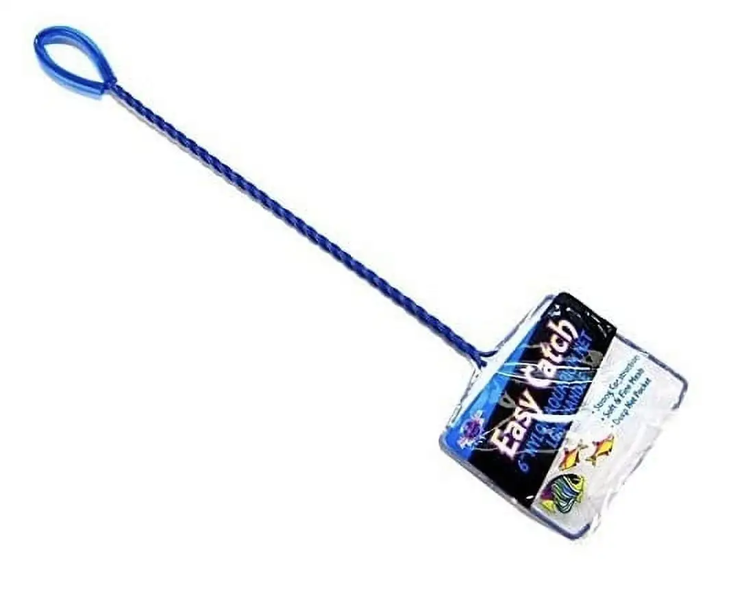 Blue Ribbon Pet Products Blue Ribbon Easy Catch Nylon Aquarium Net with Long Handle 22.5L x 6W