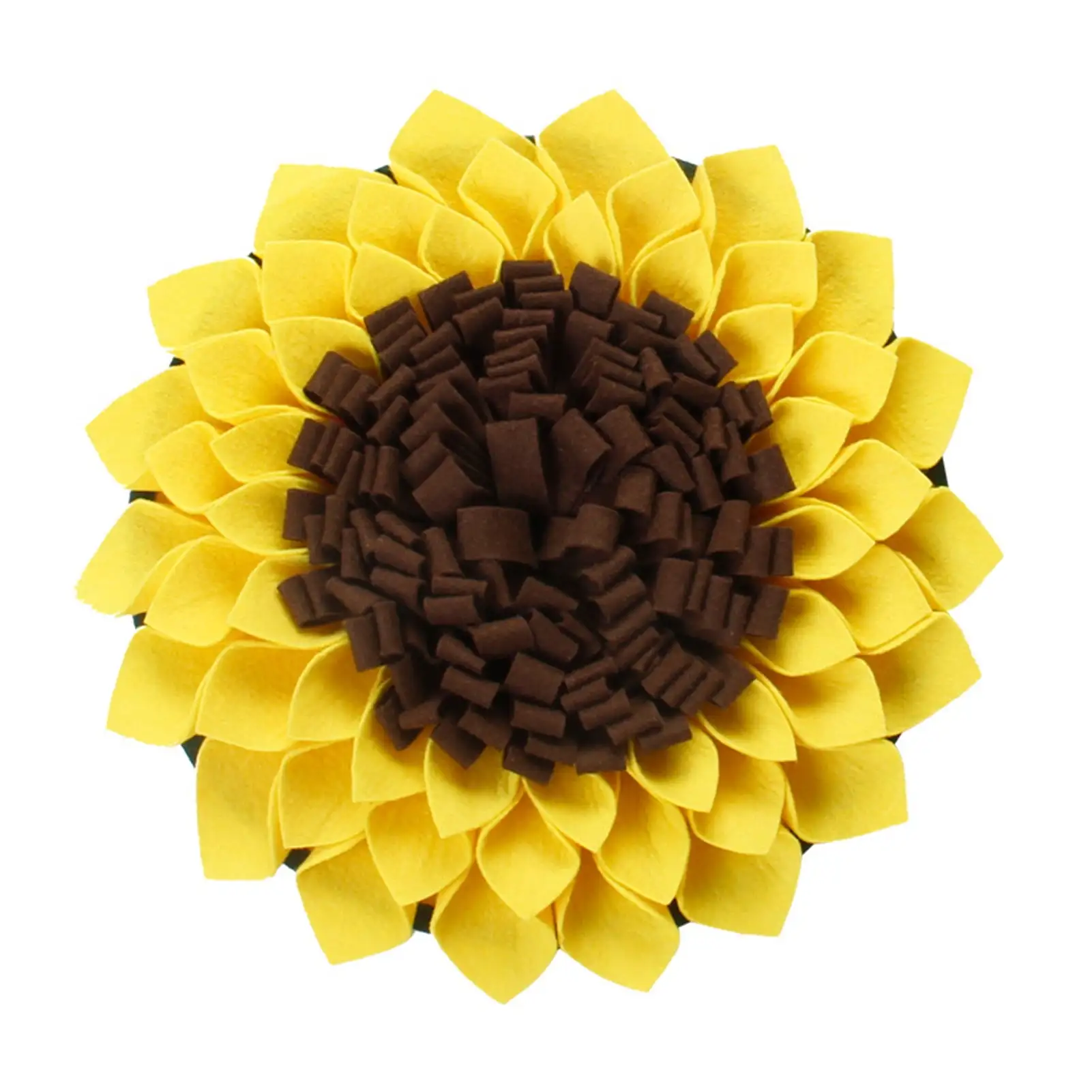 Bluethy Sunflower Shape Dog Snuffle Mat Puppy Training Sniffing Feeding Blanket Pet Pad