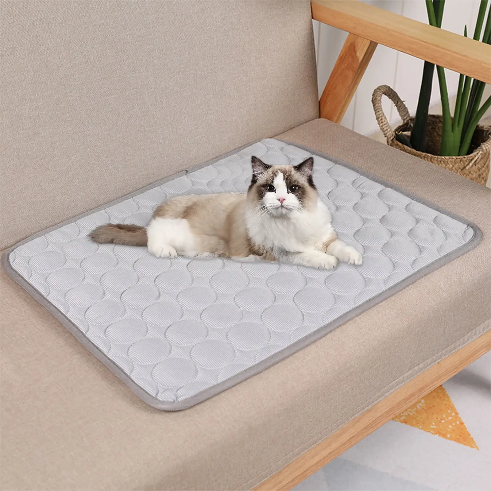 Blulids Dog Cooling Mat Breathable Self Cooling Blanket 19.6??15.7. Washable Cooling Mat for Dogs Cats. Dog & Cat Crater Mat Kennel Pad for Sleeping Keeps Pets Cool in Summer Heat