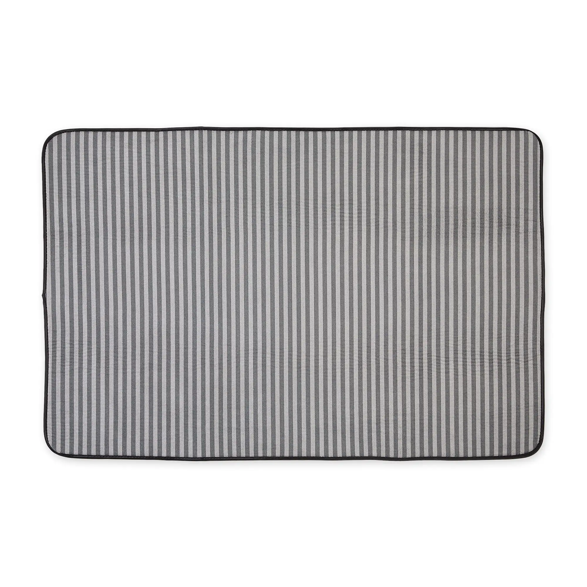 Bone Dry Striped Pet Cage Mat. XXX-Large - 32 x 51. Gray