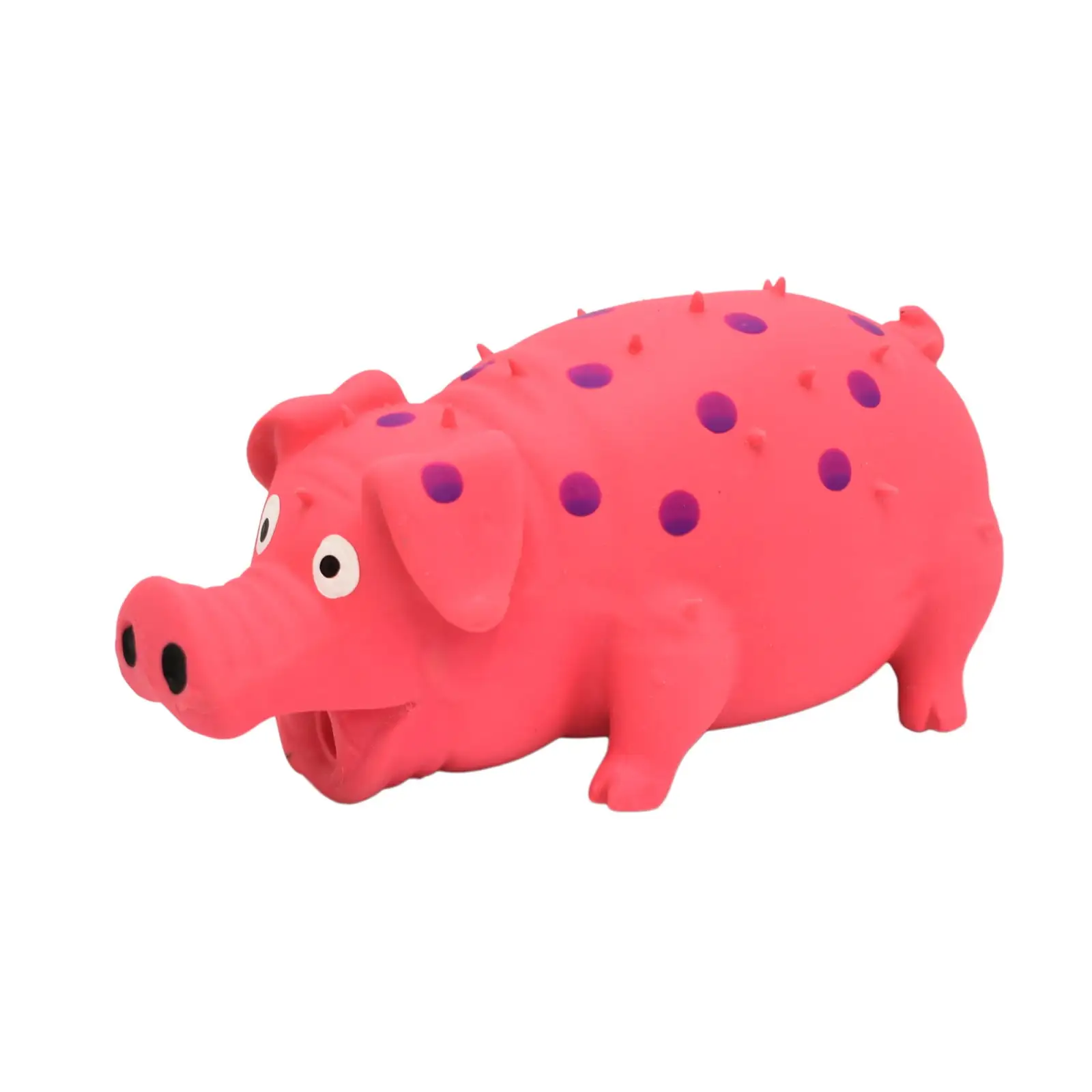 Brother Teddy Squeaky Pig Dog Toys. Grunting Pig Dog Toy That Oinks Grunts for Small Medium Large Dogs. Durable Rubber Pig Squeaker Dog Puppy Chew Toys. Latex Interactive Squeak Funny Cute Dog Toy Red