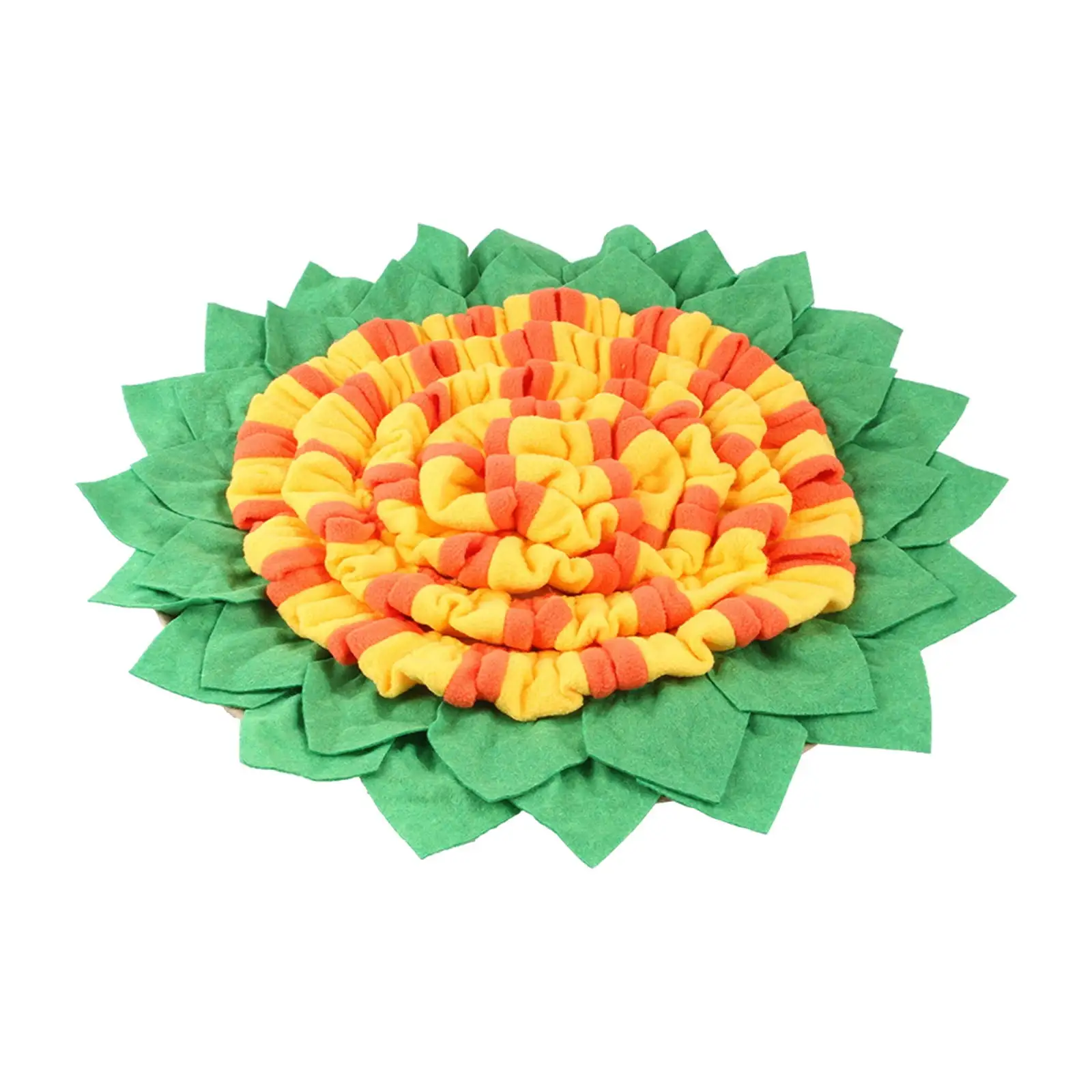 Brother Teddy snuffle Mat for Dogs. Pet Sniffing Pad for Slow Feeding. Puppy Cat Interactive Puzzle Toys for Smell Training. Indoor foraging Mat for Stress Relief Yellow 50cm/19.68