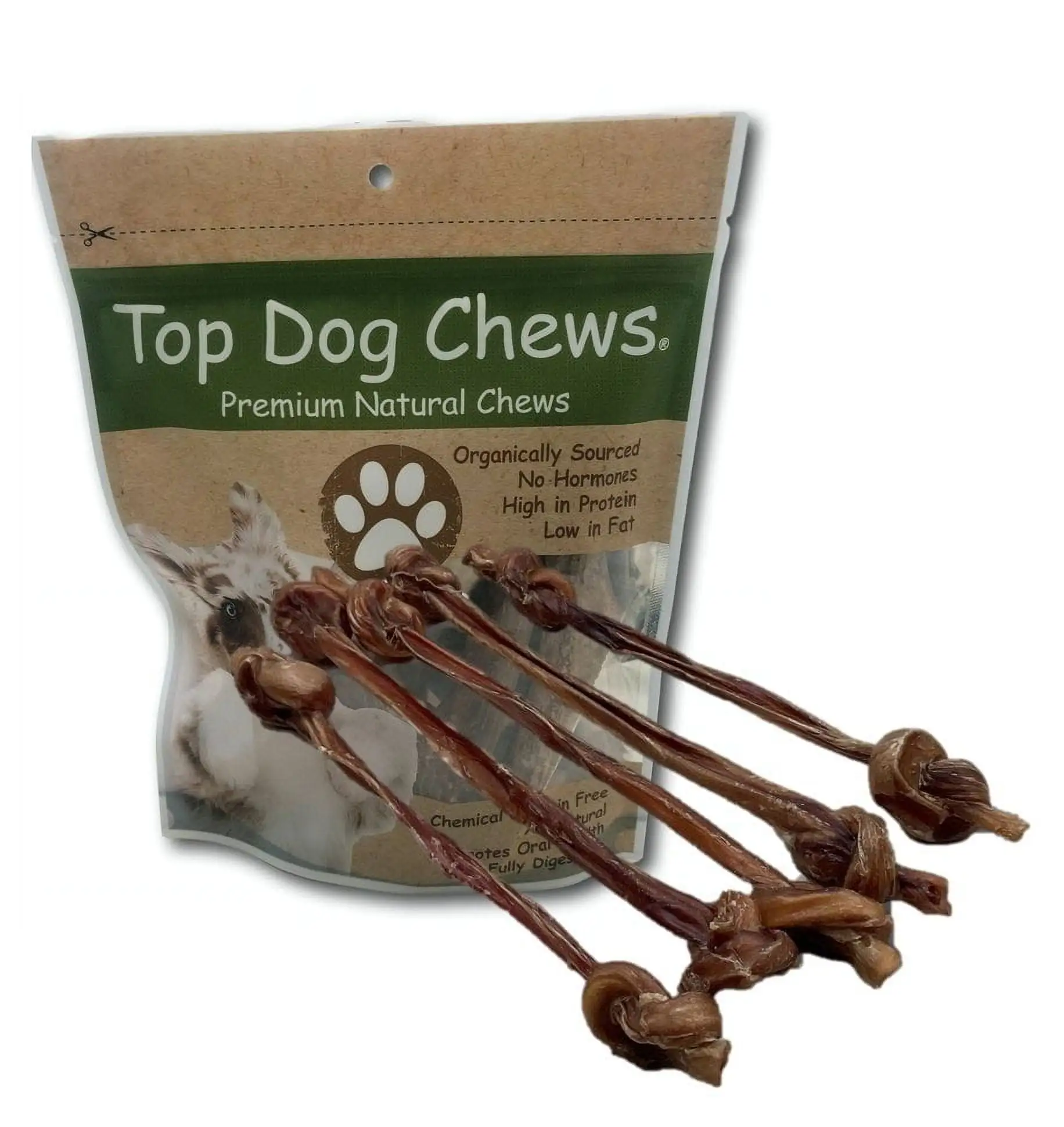 Bully Stick Knotted Pizzle Bone Dog Treat