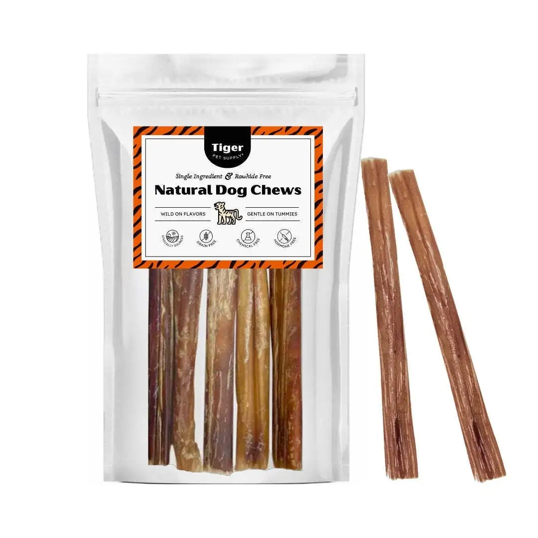 Bully Stick Treats for Dogs By Tiger Pet Supply (5 Pack)