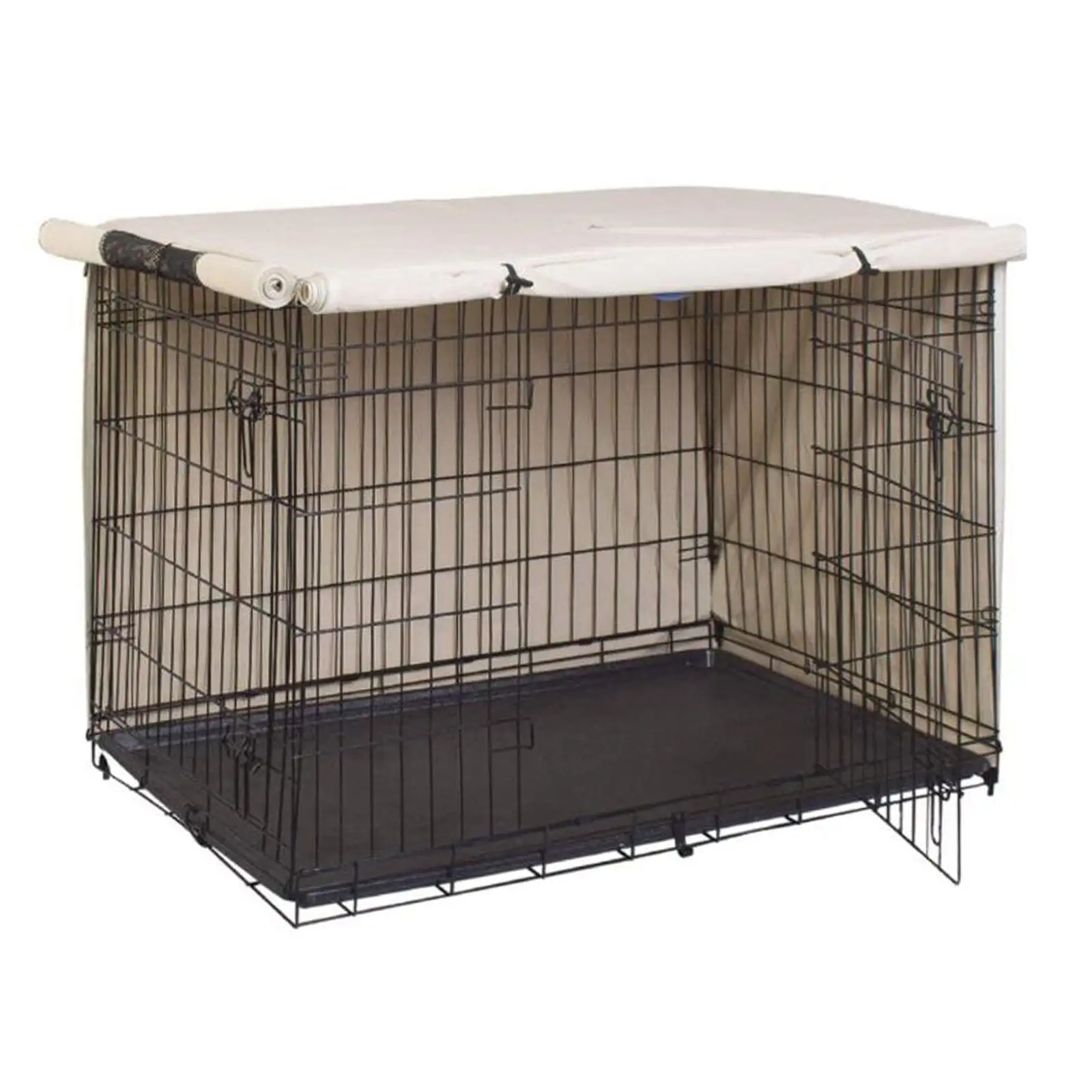 Buumin Metal Dog Crate Cover (79*50.8*53cm.Beige)