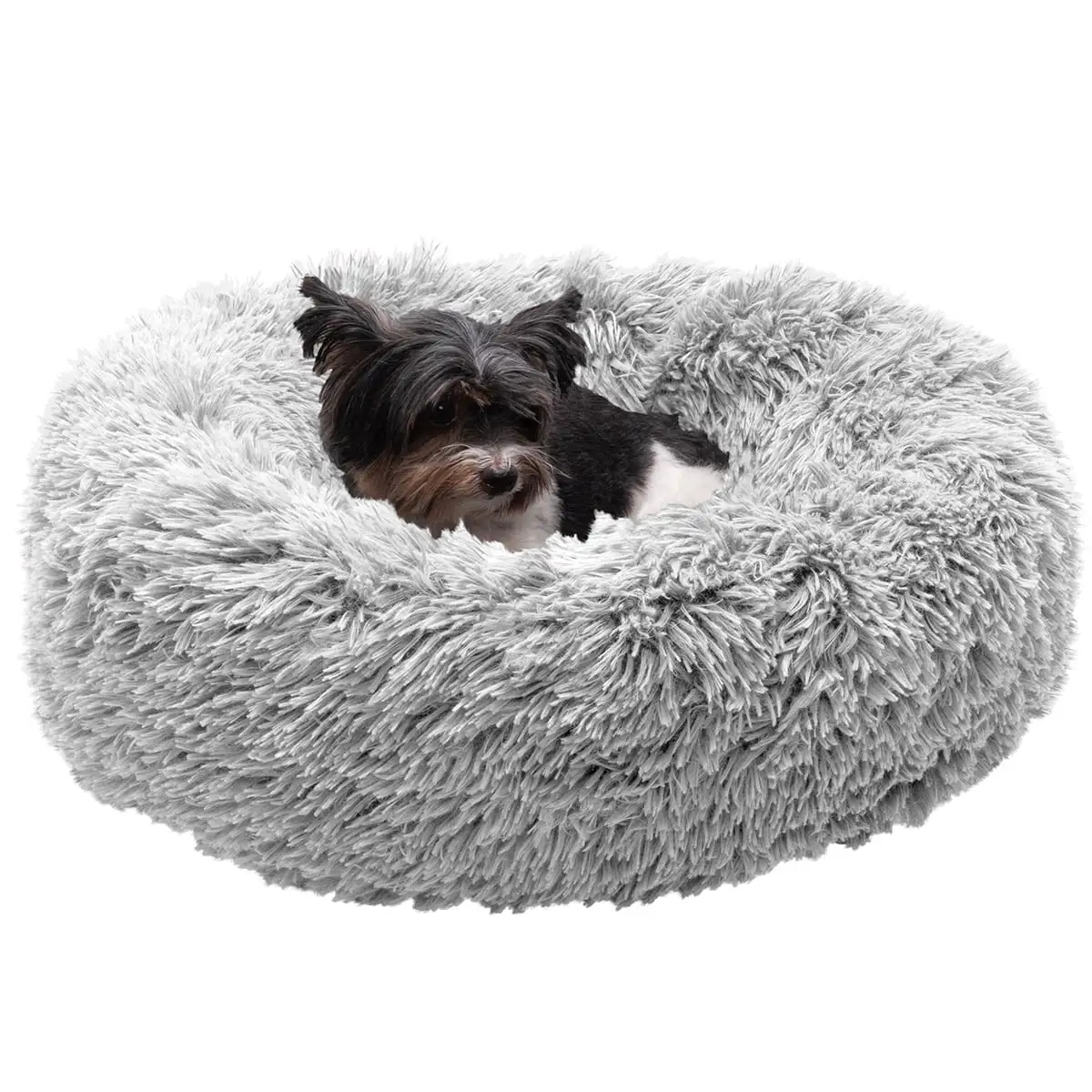 Byseng Cat Beds for Indoor Cats. 20 inch Pet Bed for Cats and Small Dogs. Fluffy Round Pet Bed for Puppy and Kitten with Slip-Resistant Bottom