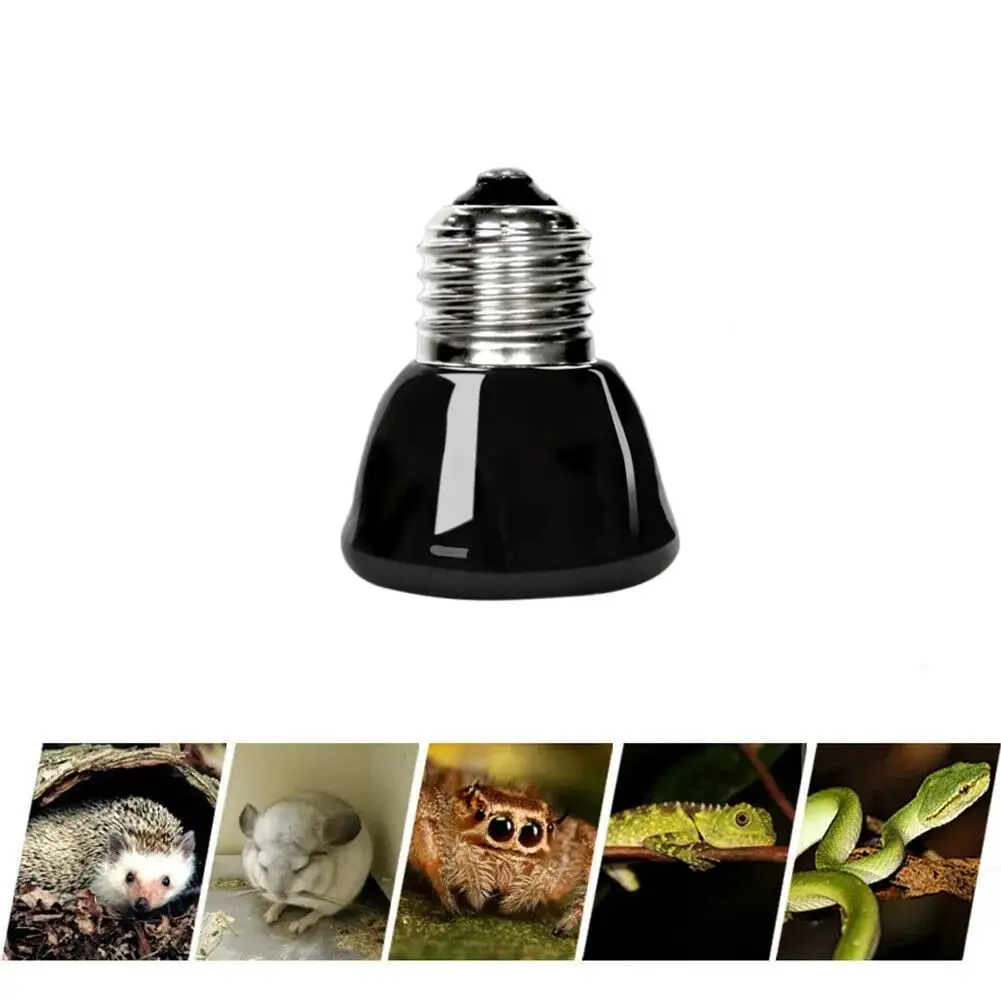 COSTYLE Reptile Lamp E27 Infrared Ceramic Heat Lamp Bulb Spider Turtle Basking Light