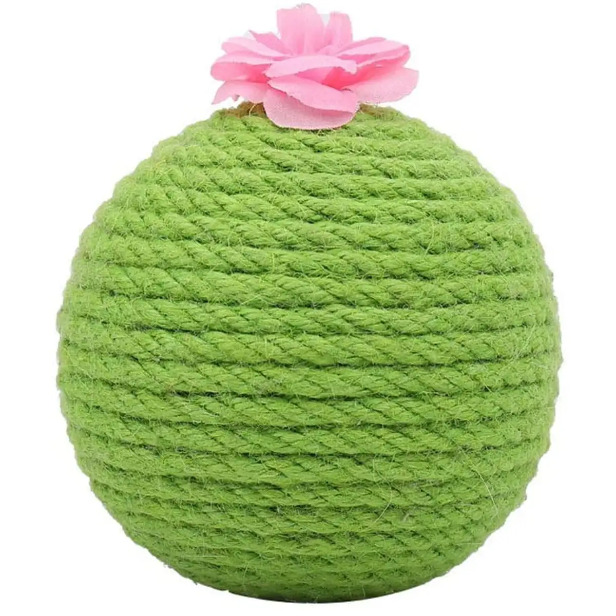 Cactus Ball Cat Grinding Claw Cat Scratching Post Sisal Ball Catnip Ball Cat Toy Tumbler Cat Scratching Ball Green