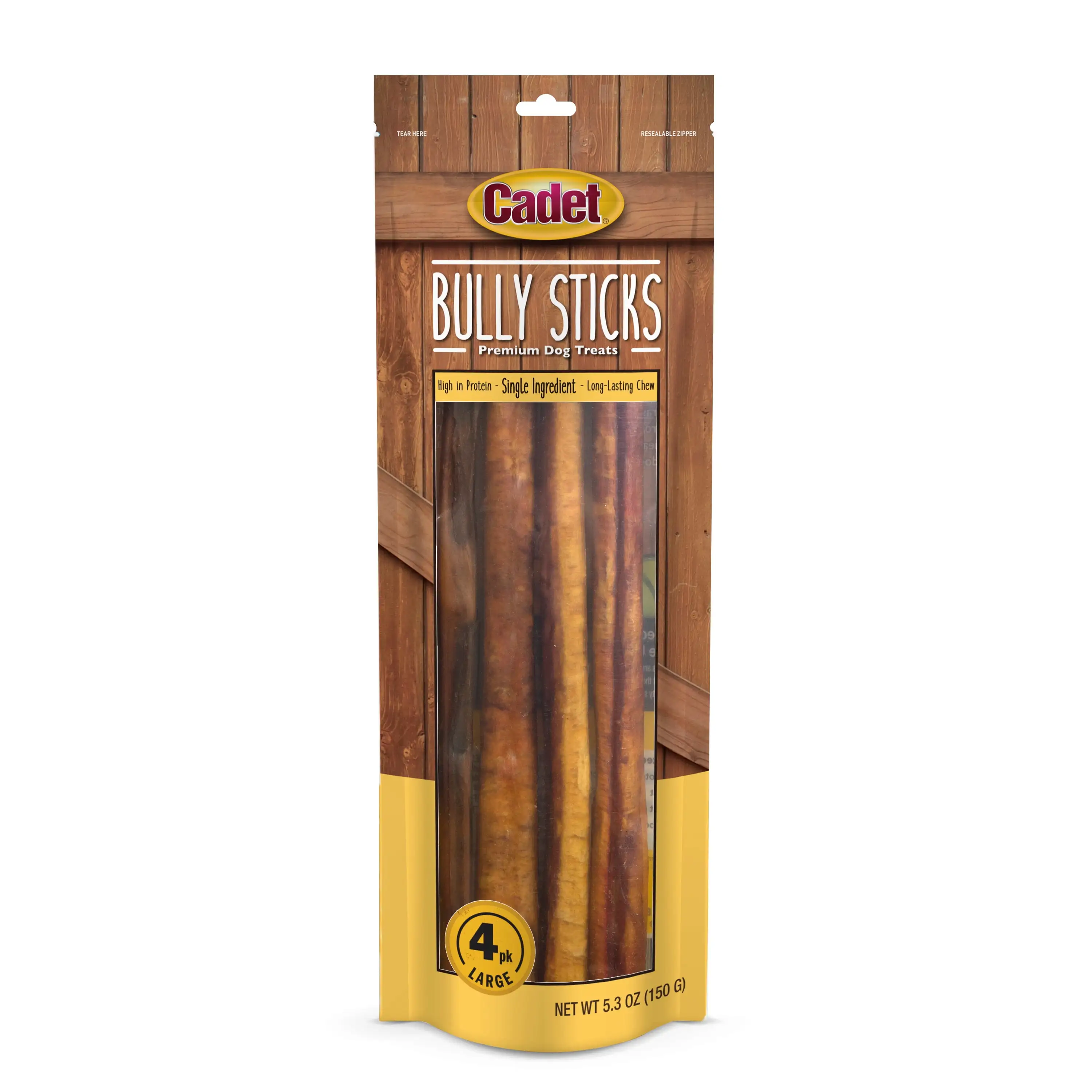 Cadet Large Bully Sticks Large (4 Count)