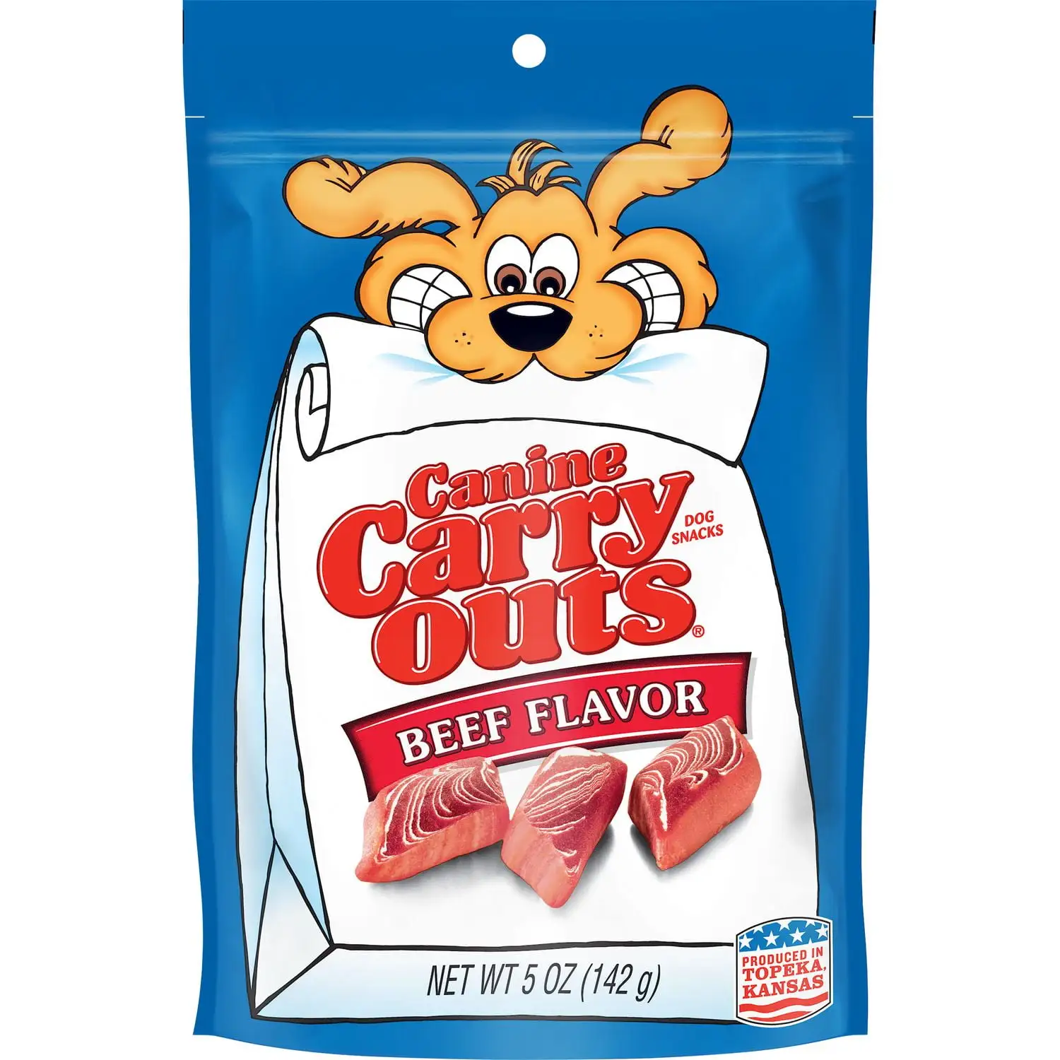 Canine Carry Outs Beef Flavor Dog Snacks. 5-Ounce