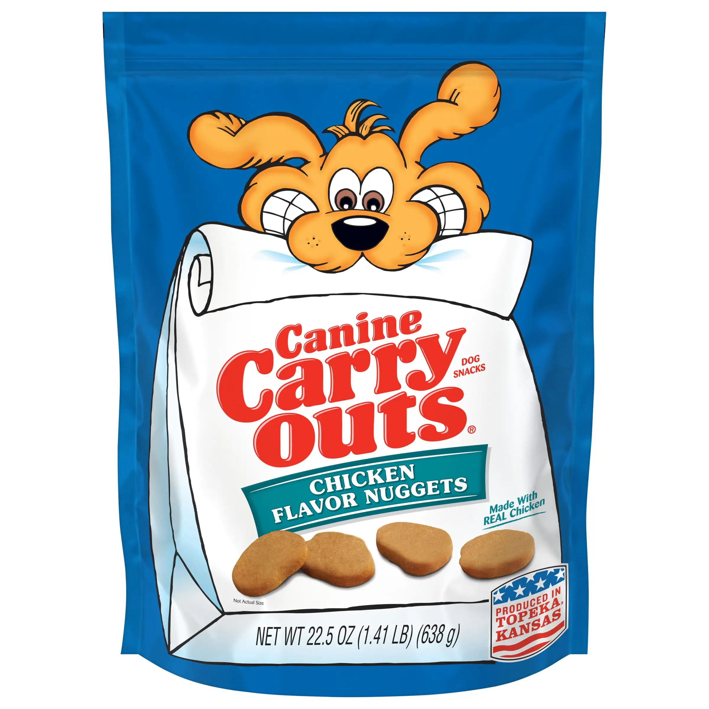 Canine Carry Outs Chicken Flavor Nuggets Dog Snacks. 22.5 oz.