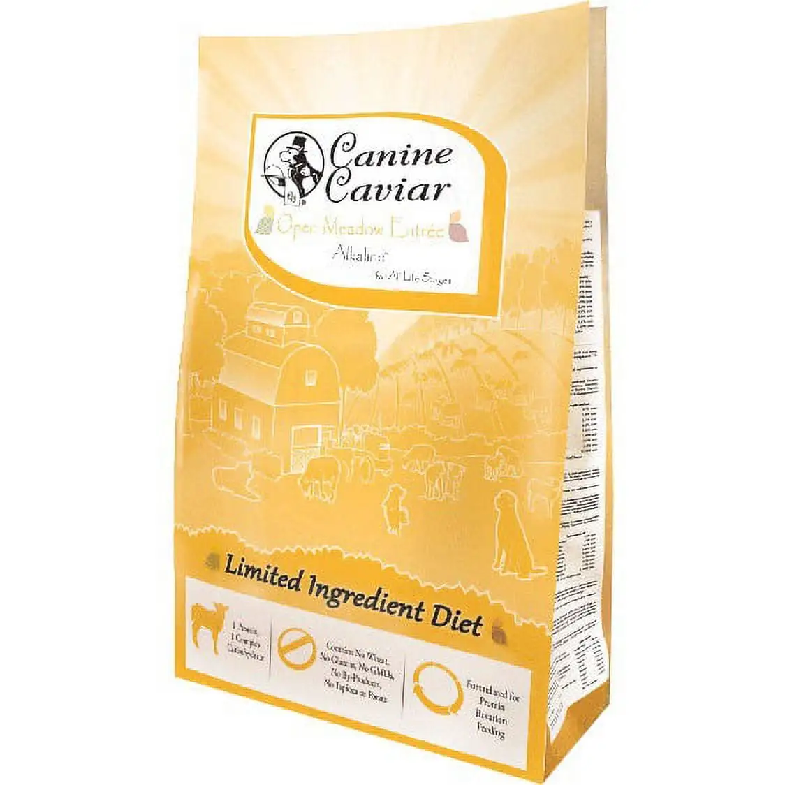 Canine Caviar Open Meadow Dog Food Limited Ingredient Alkaline Holistic Dog Food All Life Stages Gluten Free. Ultra-Premium Dog Food Healthy Skin & Coat Lamb & Pearl Millet 11 lbs Open Meadow: Lamb & Pearl Millet 11 Pound (Pack of 1)