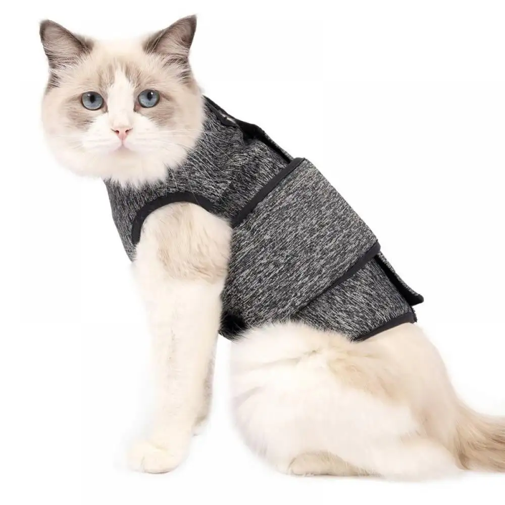 Cat Anxiety Calming Wrap .Cat Anxiety Jacket Calming Vest for Travel. Separation.Thunder Frightened Relief Vet Solution Shirt for Keeping Cats Calming Jacket