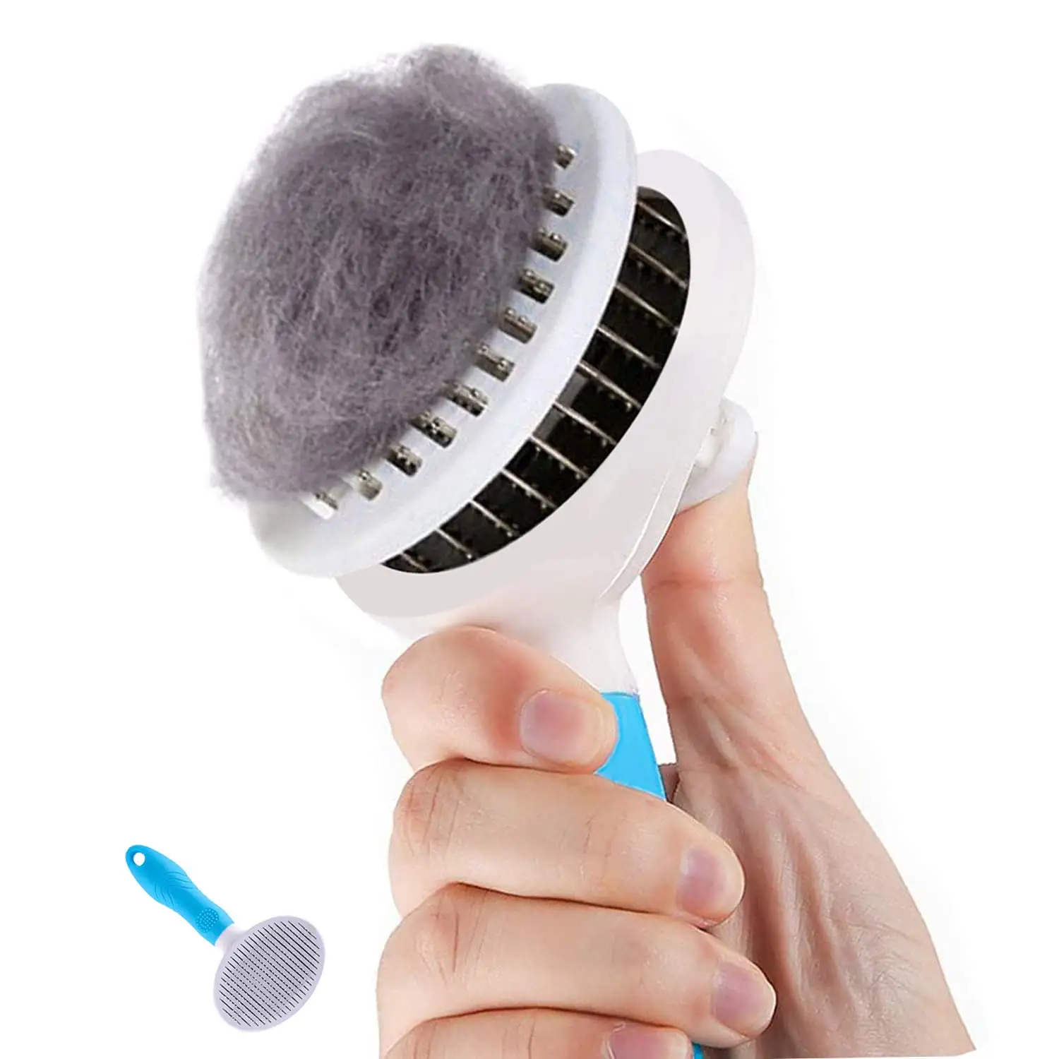 Cat Brush. Self Cleaning Slicker Brushes for Short or Long Haired Dogs. Cats Pet Grooming and Shedding Brush. Gently Removes Loose Undercoat. Mats. Tangled Hair. Shed Fur