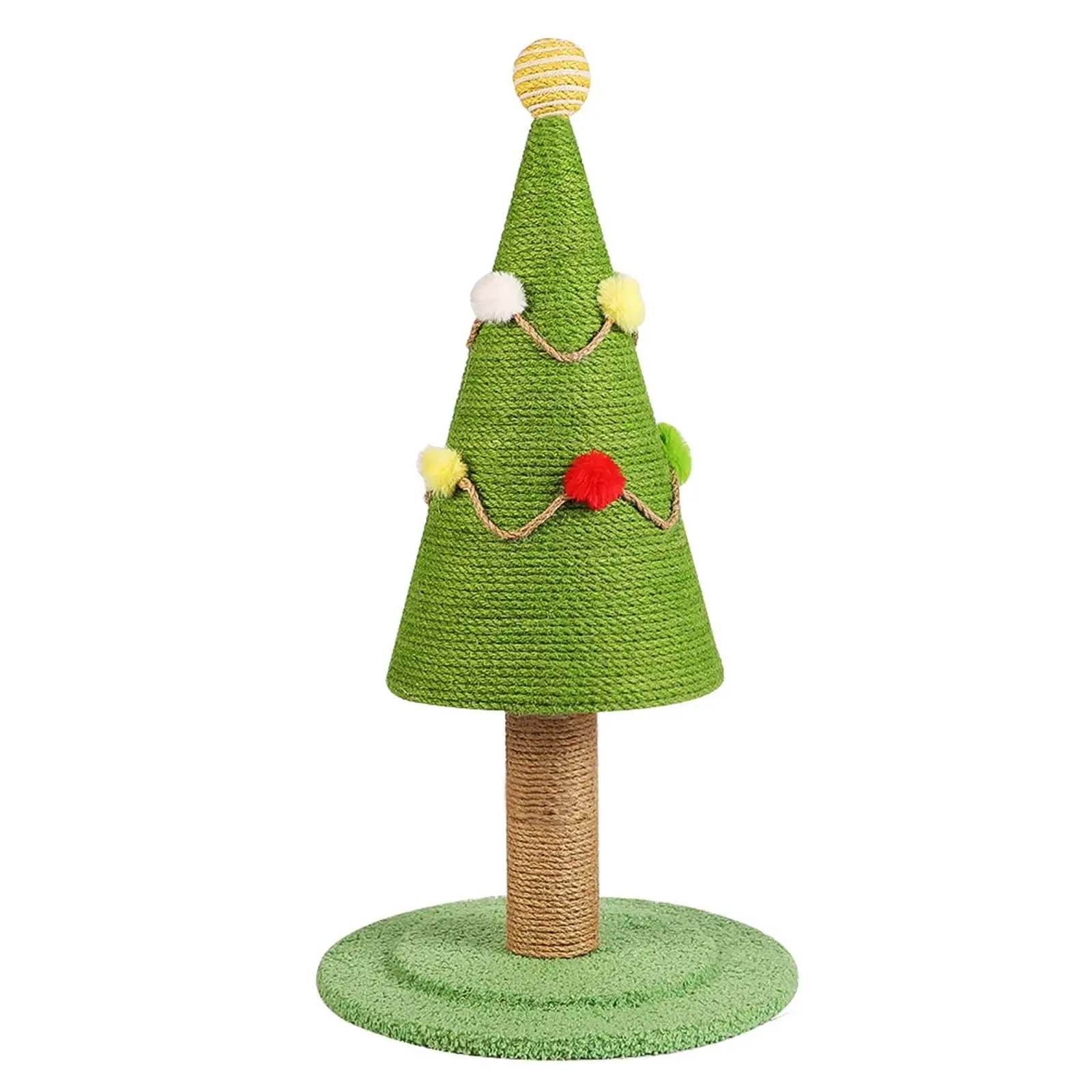 Cat Climbing Frame Christmas Tree Natural Sisal Cat Scratch Column Simulation Pasture Large Wear-resistant Scratch Resistant Cat Toy Cat Scratch Board