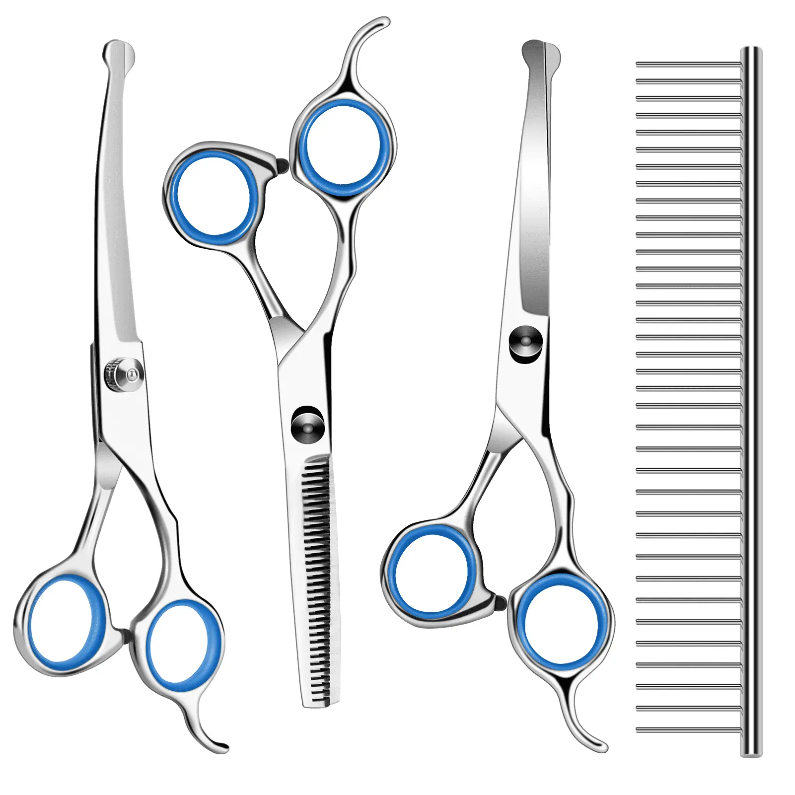 Cat Dog Grooming Shears 4-in-1 Pet Grooming Scissors for Cutting. Shaping. Thinning Fur