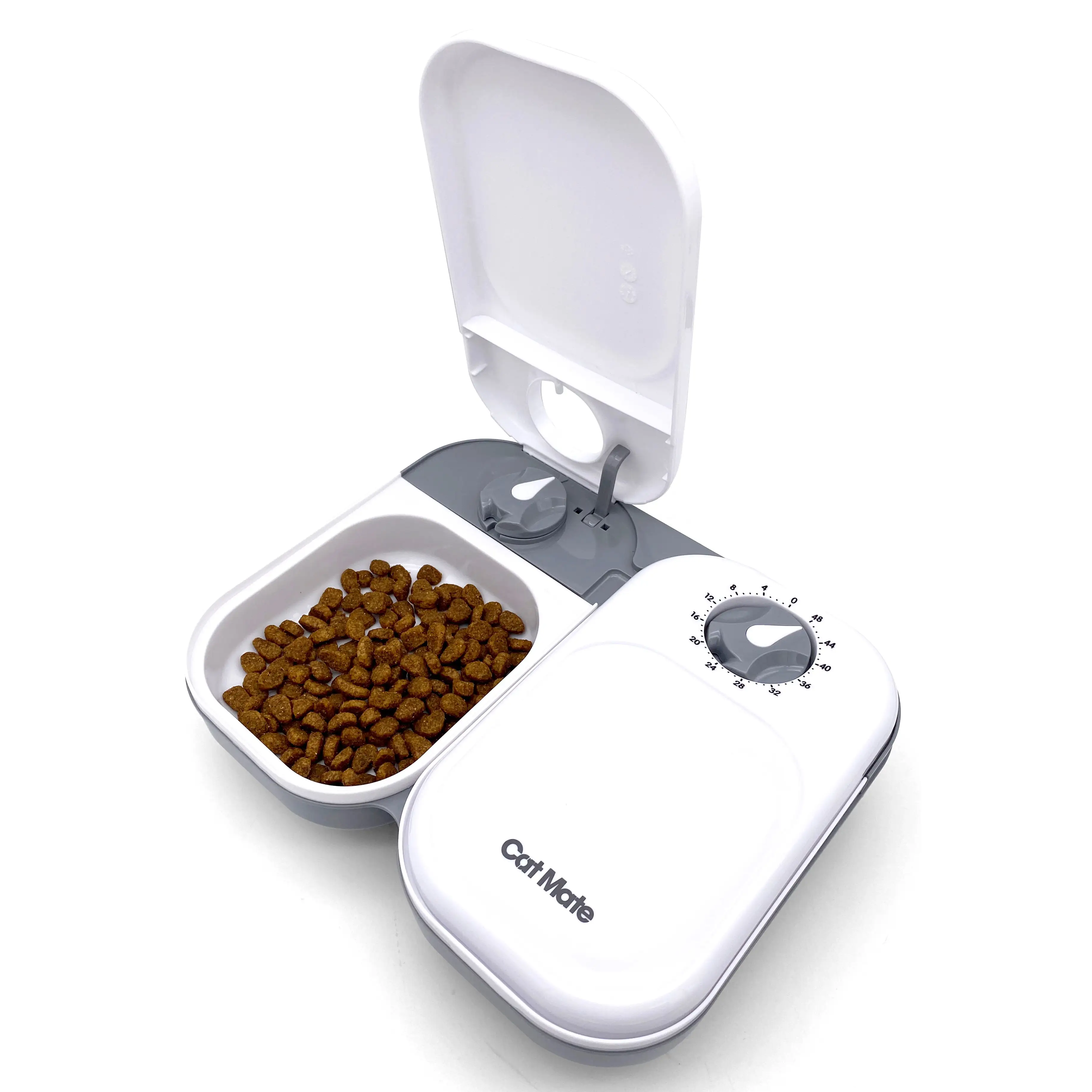 Cat Mate C200 2 Meal Automatic Pet Feeder. BPA-Free. 48 Hour-Timer