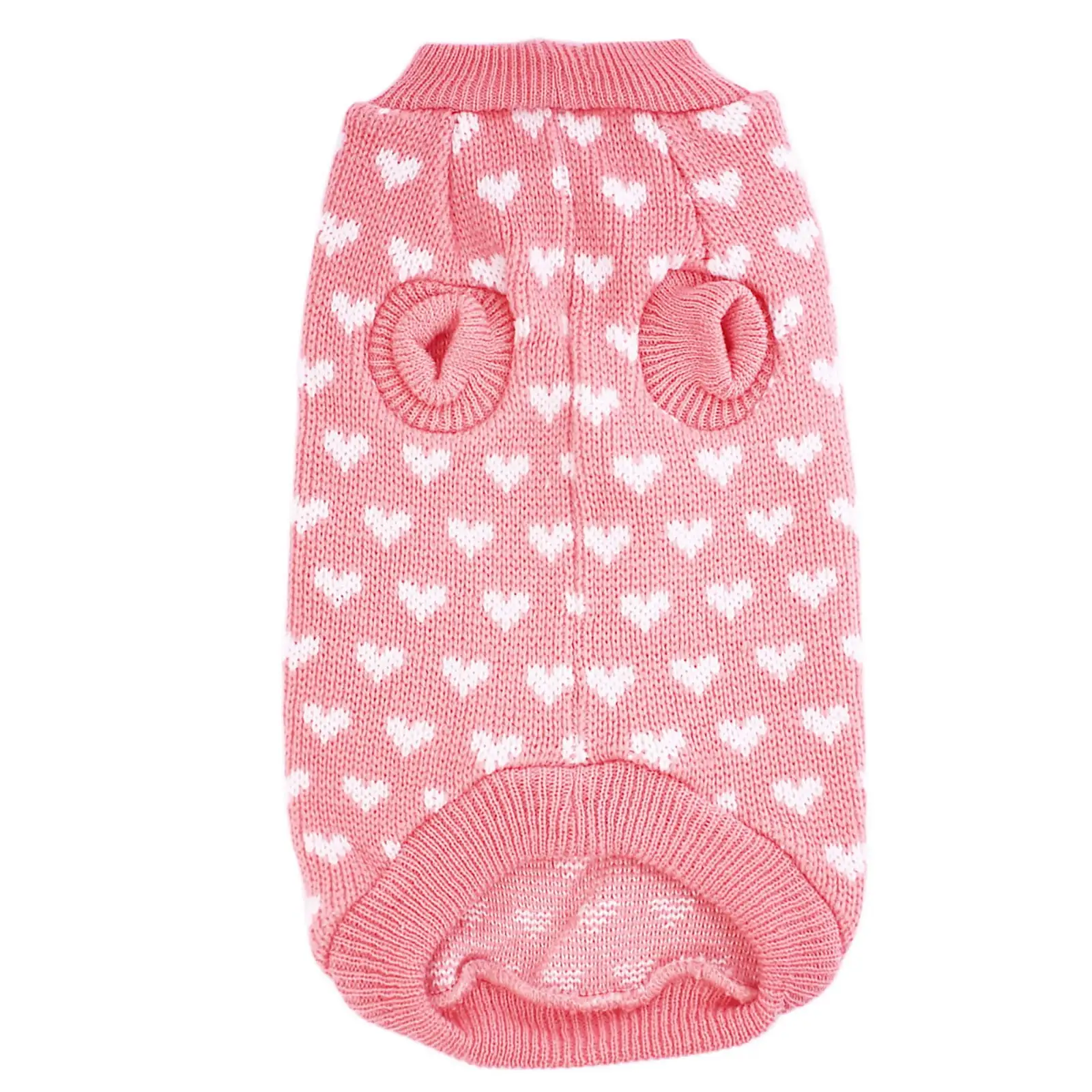 Cat Pet Sweater Cute Heart Pattern Dog Clothes Pet Supplies X Small Dog Clothes Warm for Dogs Clothes Dog Winter Sweaters for Medium Dogs Puppy Dresses for Girl Small Dogs Warm Puppy Clothes for Small