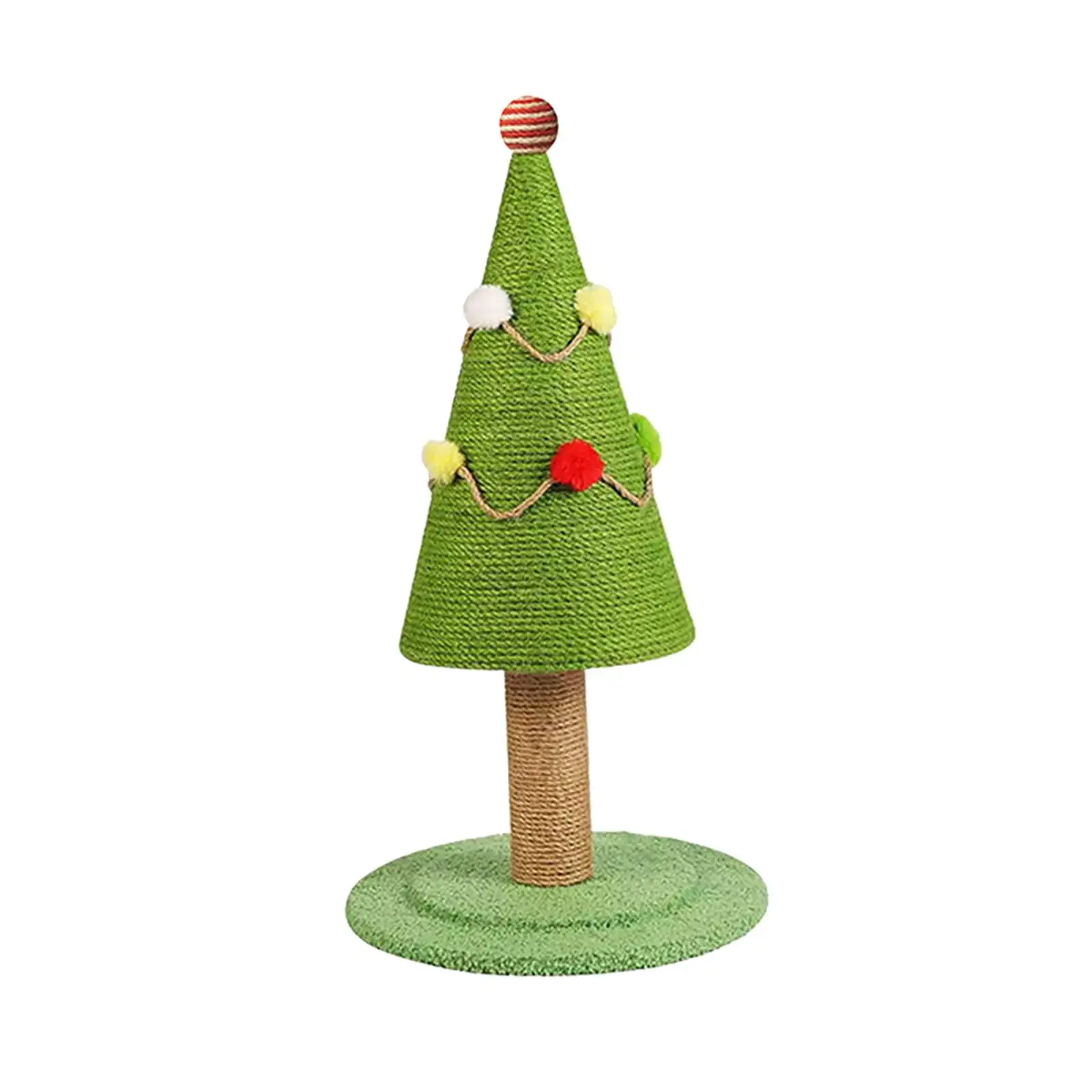 Cat Post Xmas Tree Crafts Cat Scratch Post for Kitten Adult Large Cats Kitty Small