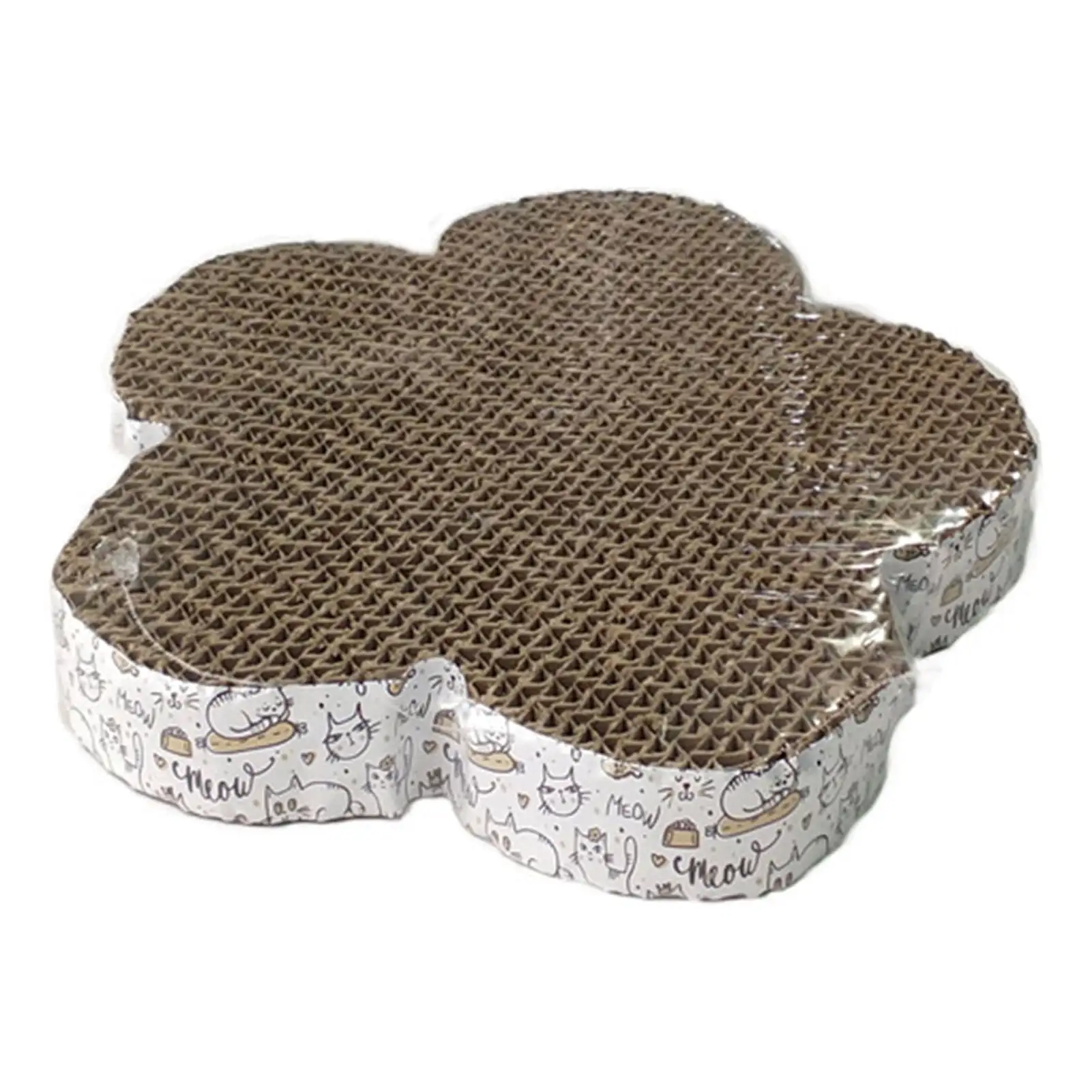 Cat Scratcher Eco-friendly Compact Corrugated Paper Higher Density Cat Scratching Pad for Family