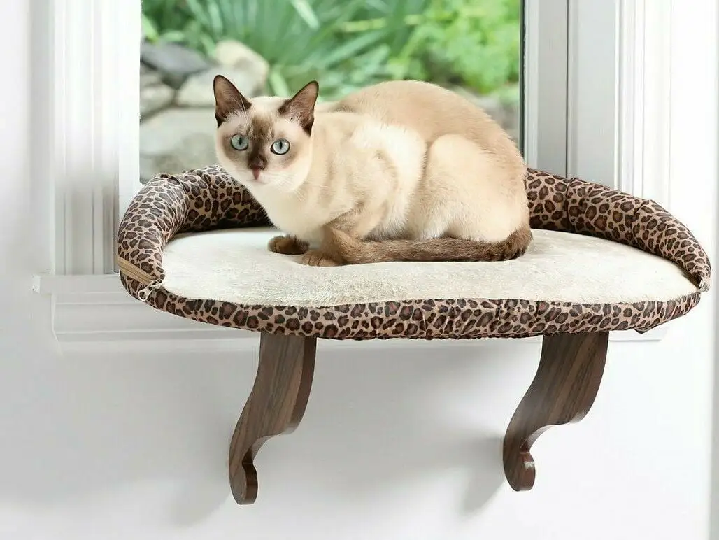 Cat Window Perch. Cat Window Hammock Seat. Space Saving Window Perch. Mounted Kitten Bed. Cat Resting Shelf