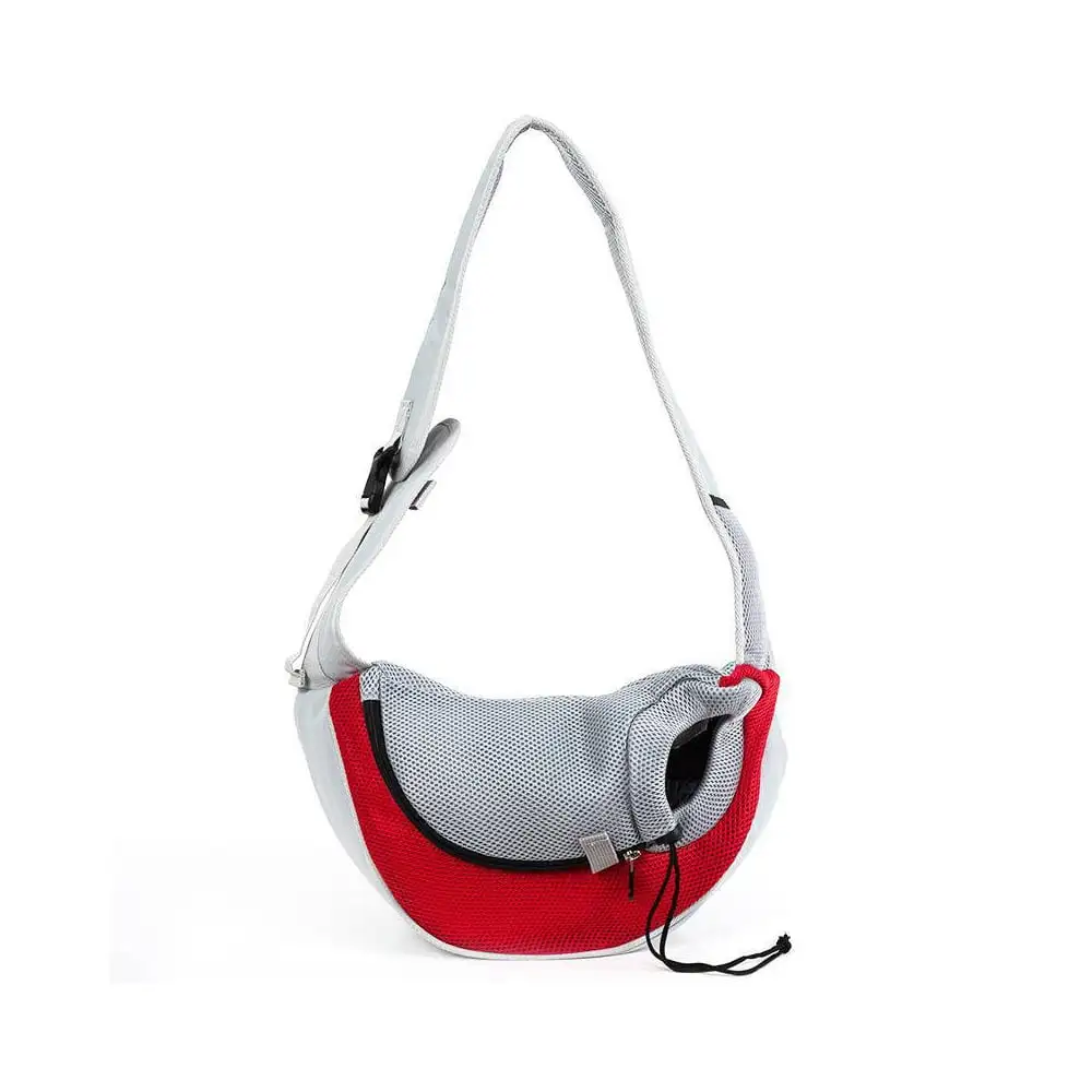 Cats and dogs out carrying bag messenger shoulder bag - red