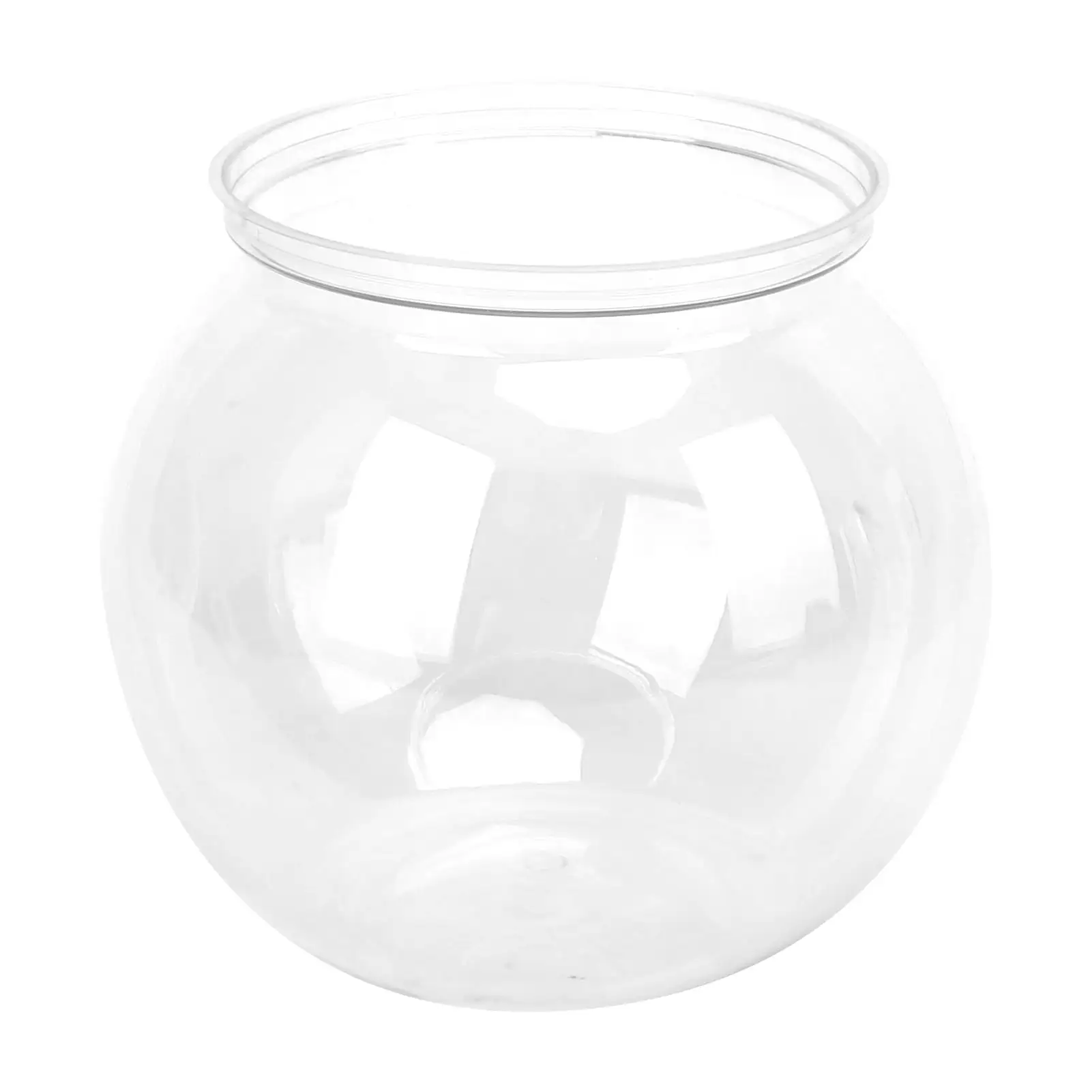 Ccdes Fish Tank Bowl.Plastic Fish Bowl.Mini Fish Tank Transparent Plastic Impact Resistant Plastic Gallon Fish Bowl for Desk Bookshelf