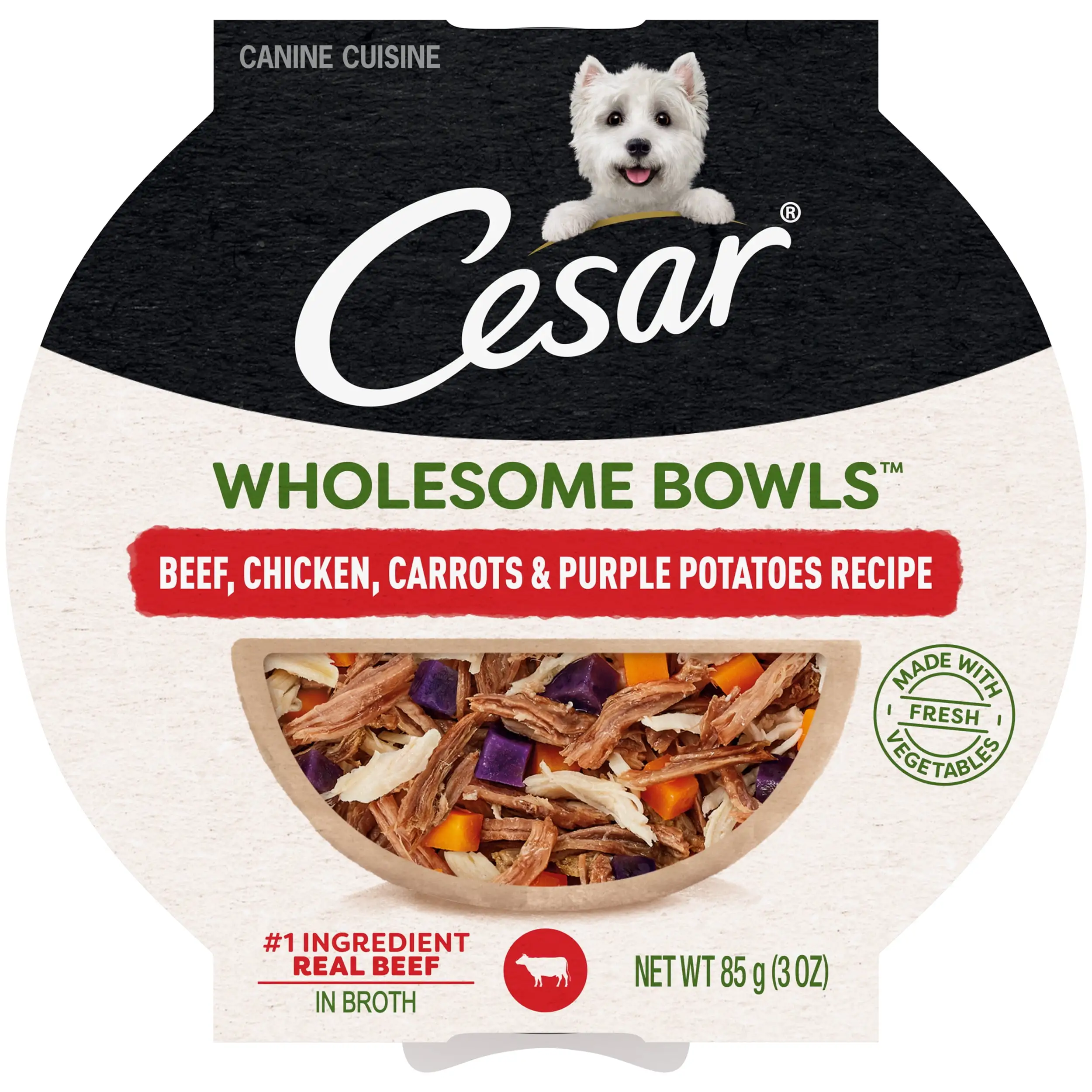 Cesar Wholesome Bowls Wet Dog Food Adult. 3 oz