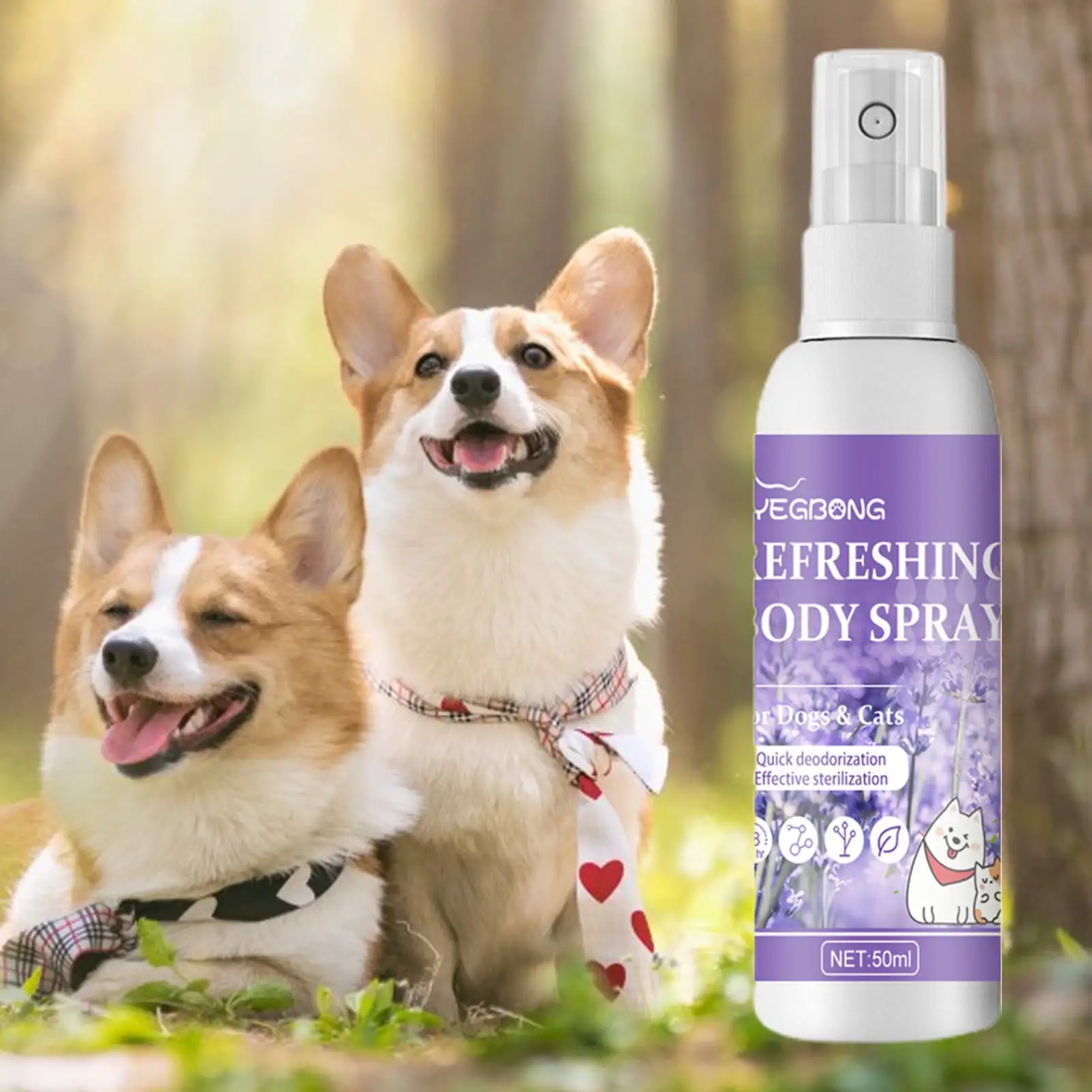 Cheers US 50ML Dog Natural Pet Cologne | Premium Scented Perfume Body Spray for Dogs and Cats | Clean and Fresh Scent | Natural Conditioning Qualities