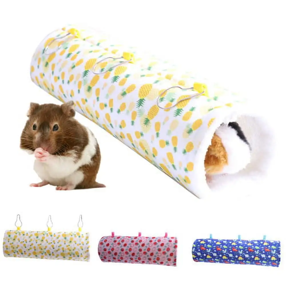 Cheers.US Hamster Hammock Keep Warm Hanging Bed Pet Tube Toy Rat Tunnel Bed Small Animal Cage.Warm. Comfortable. Breathable for Small Animals. Such as Hamsters. Guinea Pigs