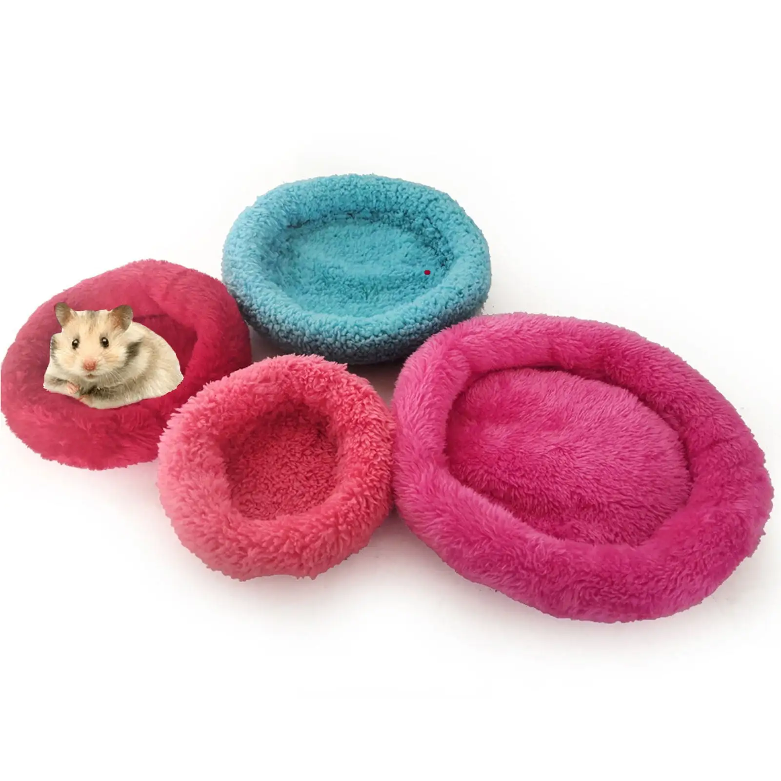 Cheers.US Small Animal Guinea Pig Hamster Bed House Winter Warm Hedgehog Rabbit Bed Mat House Nest Hamster Accessories