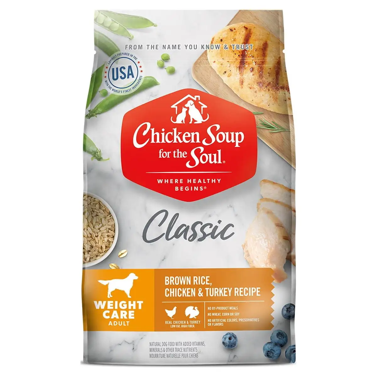 Chicken Soup for the Soul Weight Care Adult Dog - Brown Rice & Chicken. Turkey Dry Dog Food. 28 lb