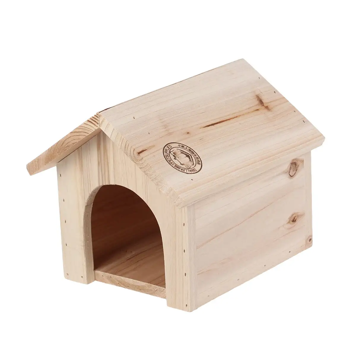 Chinchilla Squirrel Triangle Wooden House Pine Wood Heat-resistant Bite Pet Supplies Wooden Nest