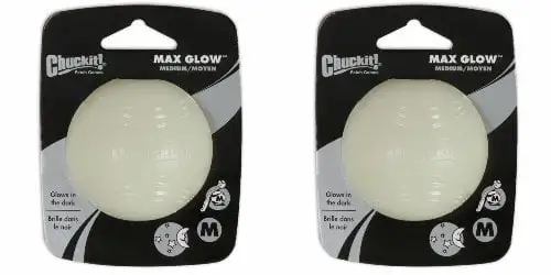 Chuckit! Max Glow Ball. Medium 2ct 2 x 1ct