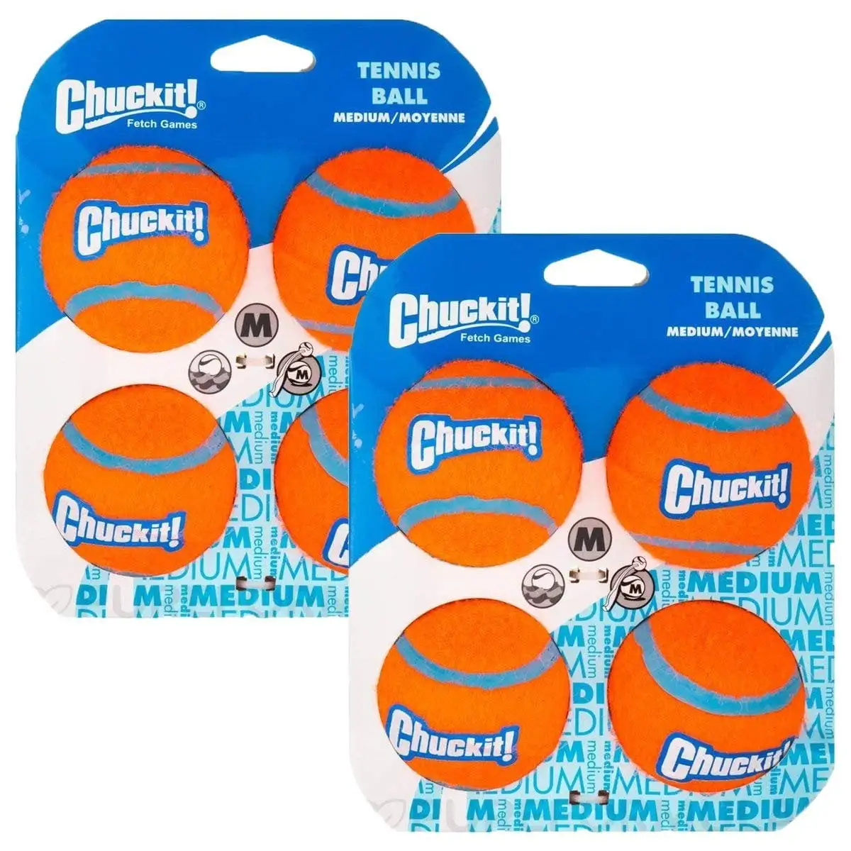 Chuckit! Tennis Ball. Medium. 8-Pack