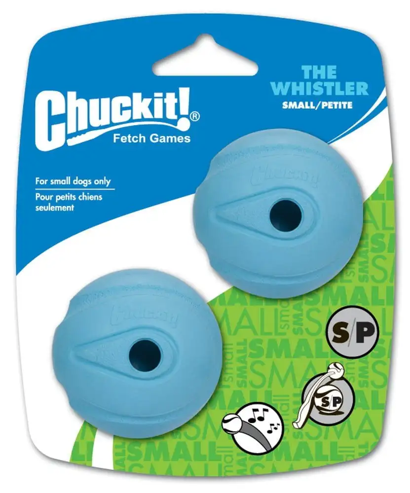 Chuckit! The Whistler Ball Dog Toy Small 2pk