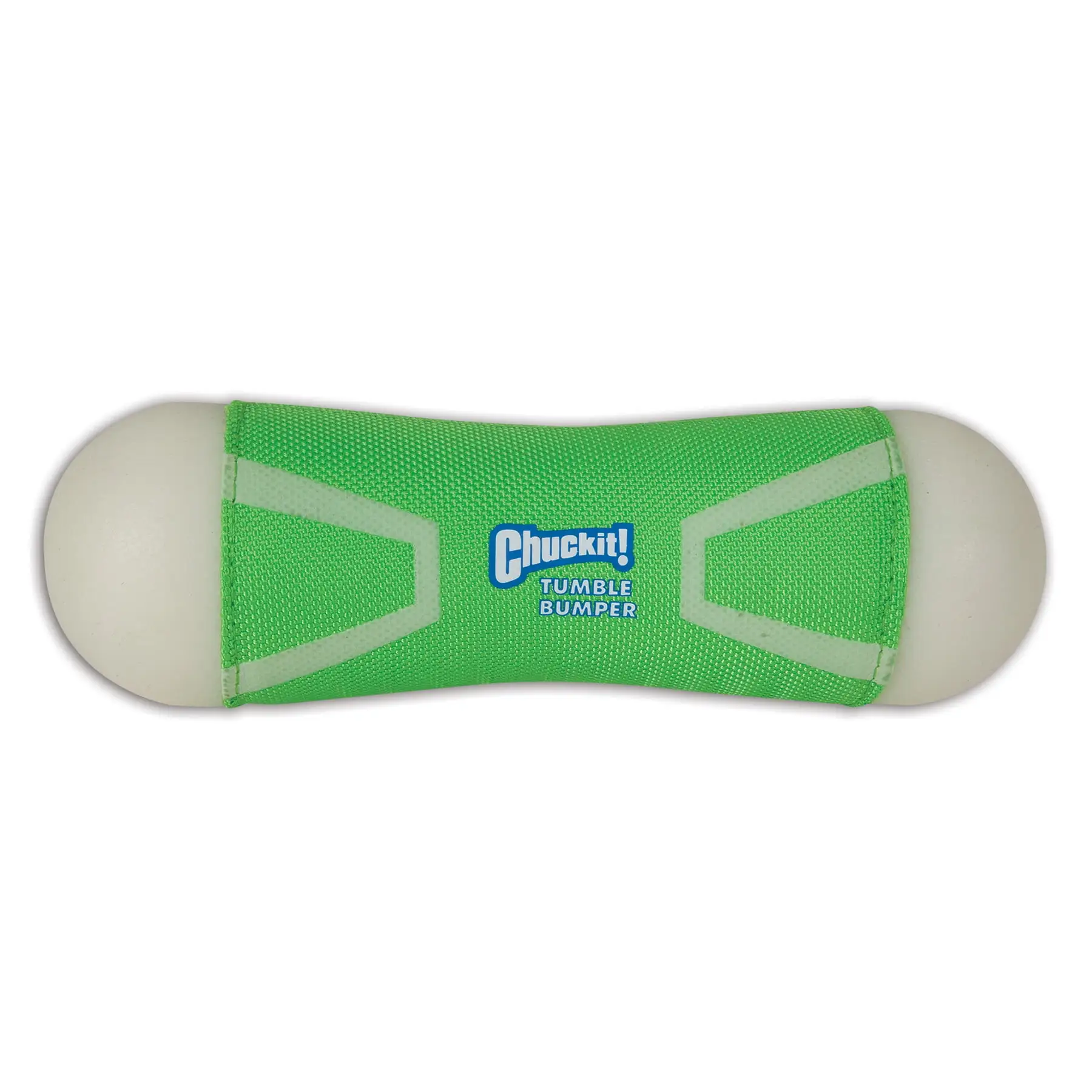 Chuckit! Tumble Bumper Max Glow Fetch Polyester Dog Toy. Green. Medium. Pack of 1