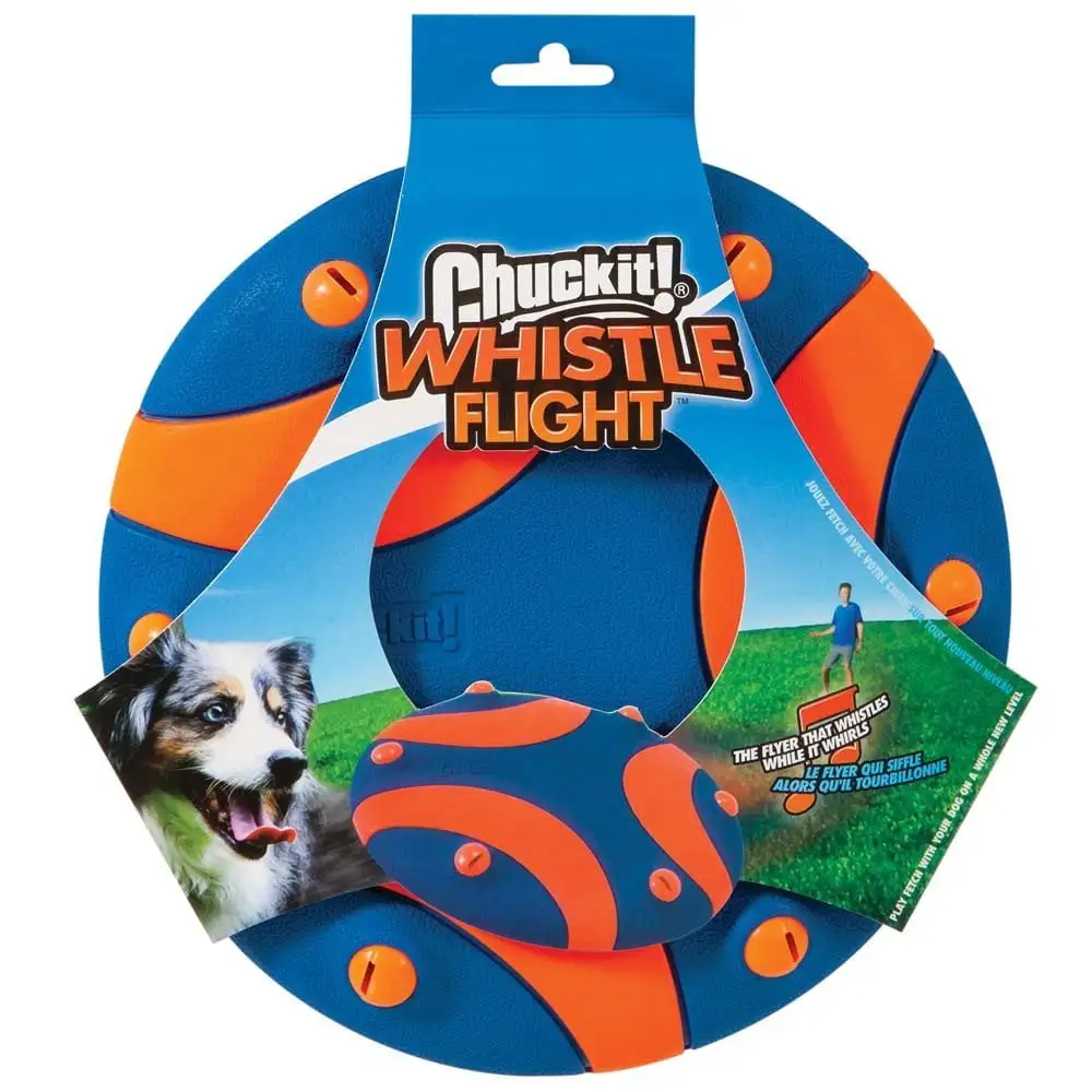 Chuckit Whistle Flight Disc Dog Toy. 1 count