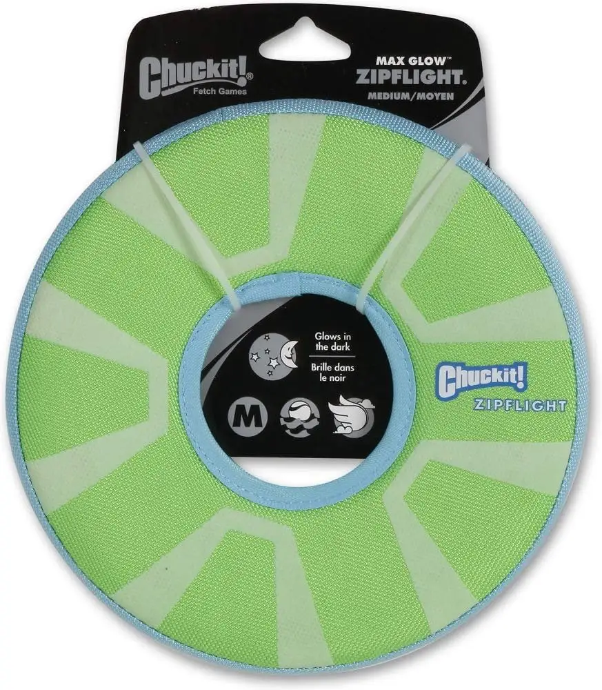 Chuckit! Zipflight Max Glow Dog Toy Medium