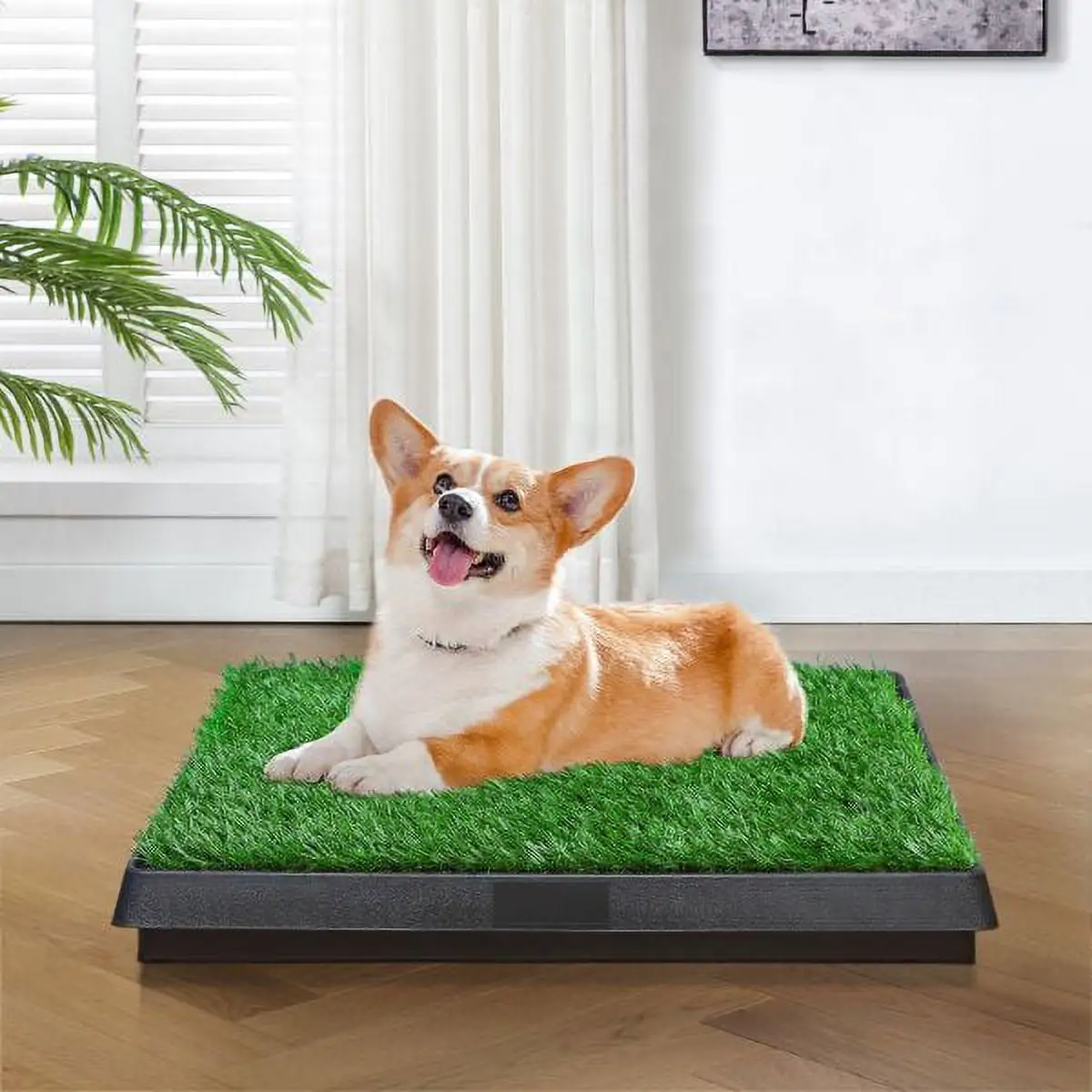 Clearance! 25 inch Dog Grass Large Patch Potty. Artificial Dog Grass Bathroom Turf for Pet Training. Washable Puppy Pee Pad. Perfect Indoor/Outdoor